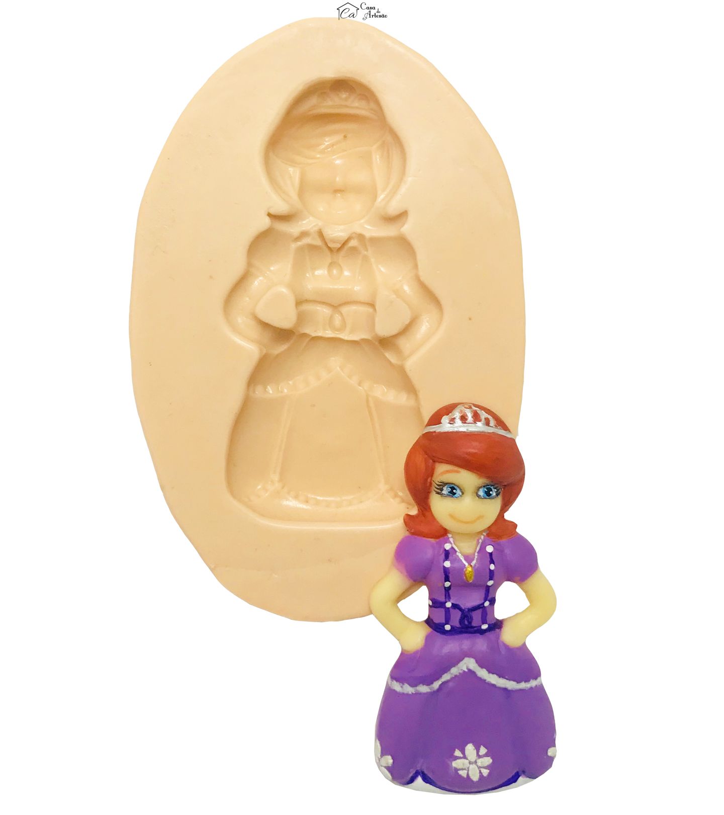 Molde de silicone - Princesa Sofia