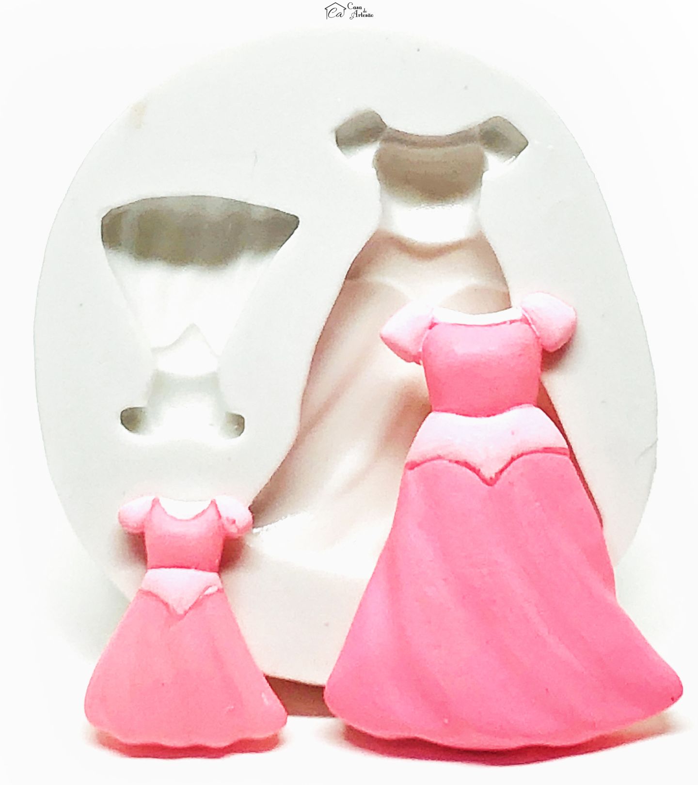 Molde de silicone - Vestido Princesa - A Bela Adormecida - P190