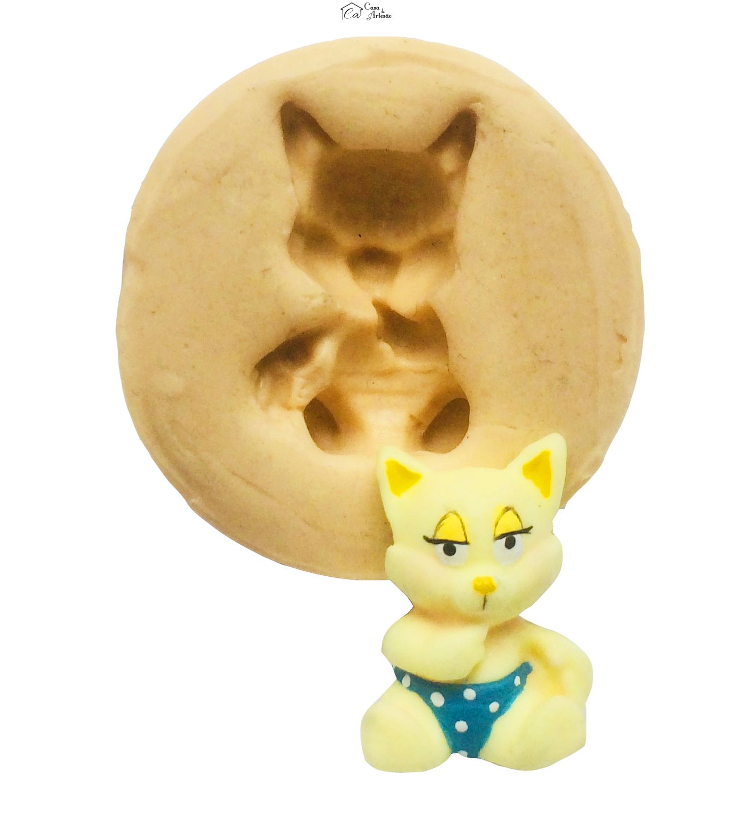 Molde de silicone - Gatinha