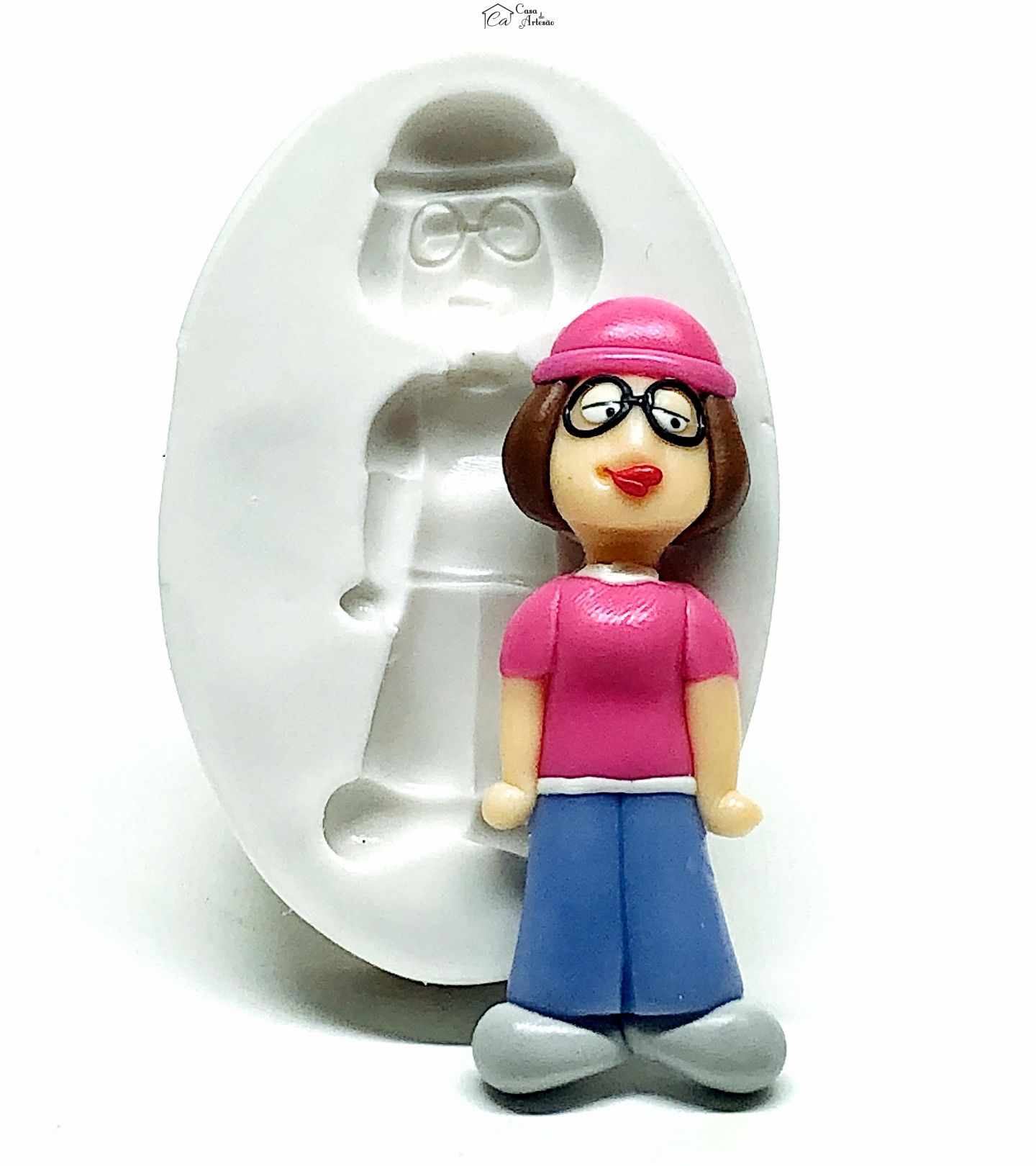 Molde de silicone - Uma Familia da Pesada - Meg - Grande - P971