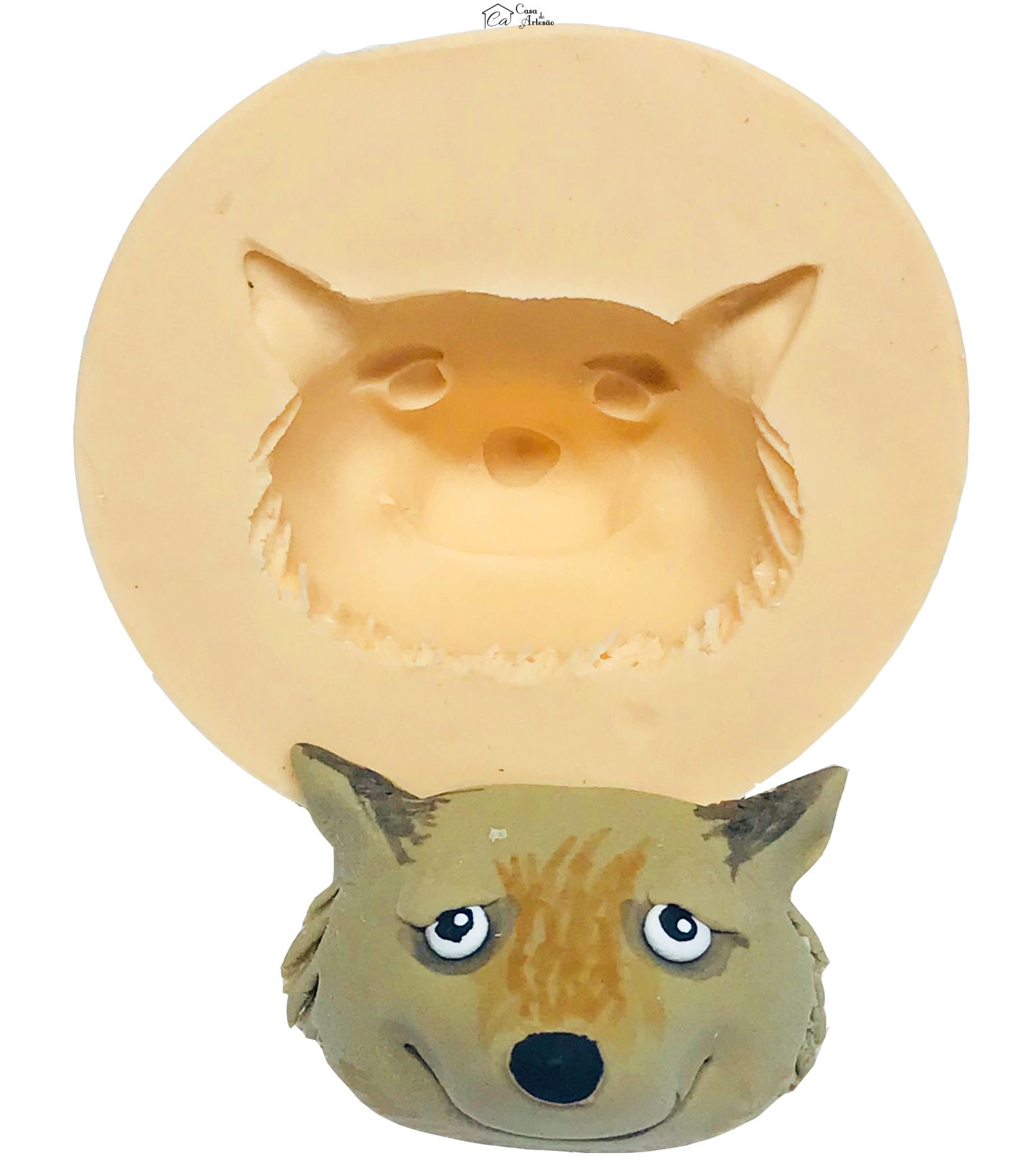 Molde de silicone - Hotel Transilvania - Rosto Wayne - Medio - P550