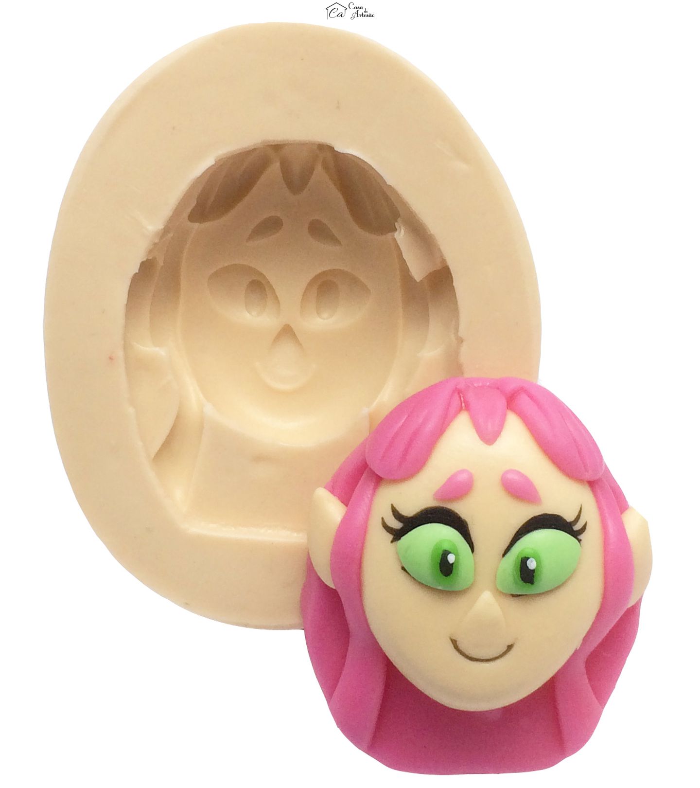 Molde de silicone - Jovens Titãs - Rosto Estelar - P238