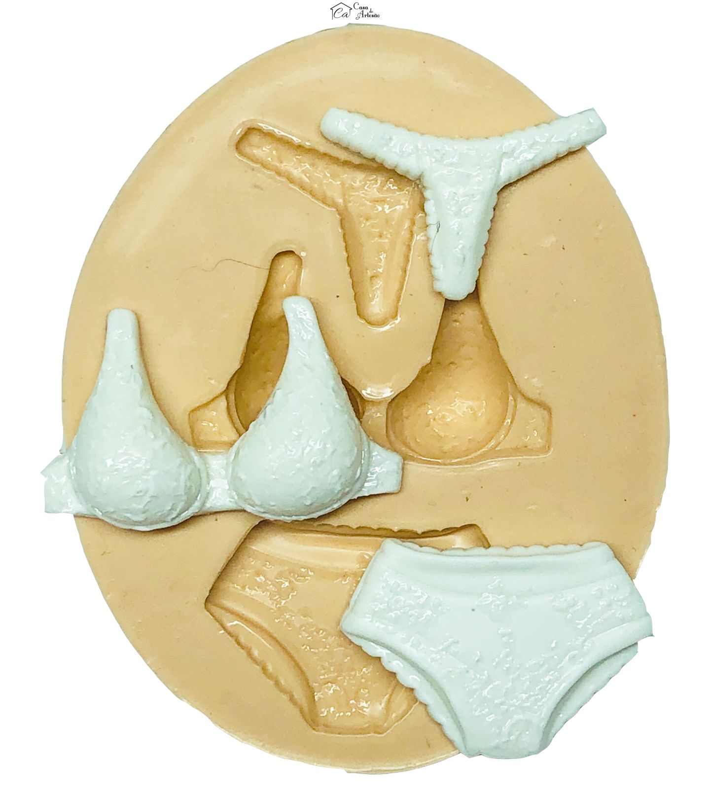 Molde de silicone - Roupas - Calcinha e Sutiã - Media - P671