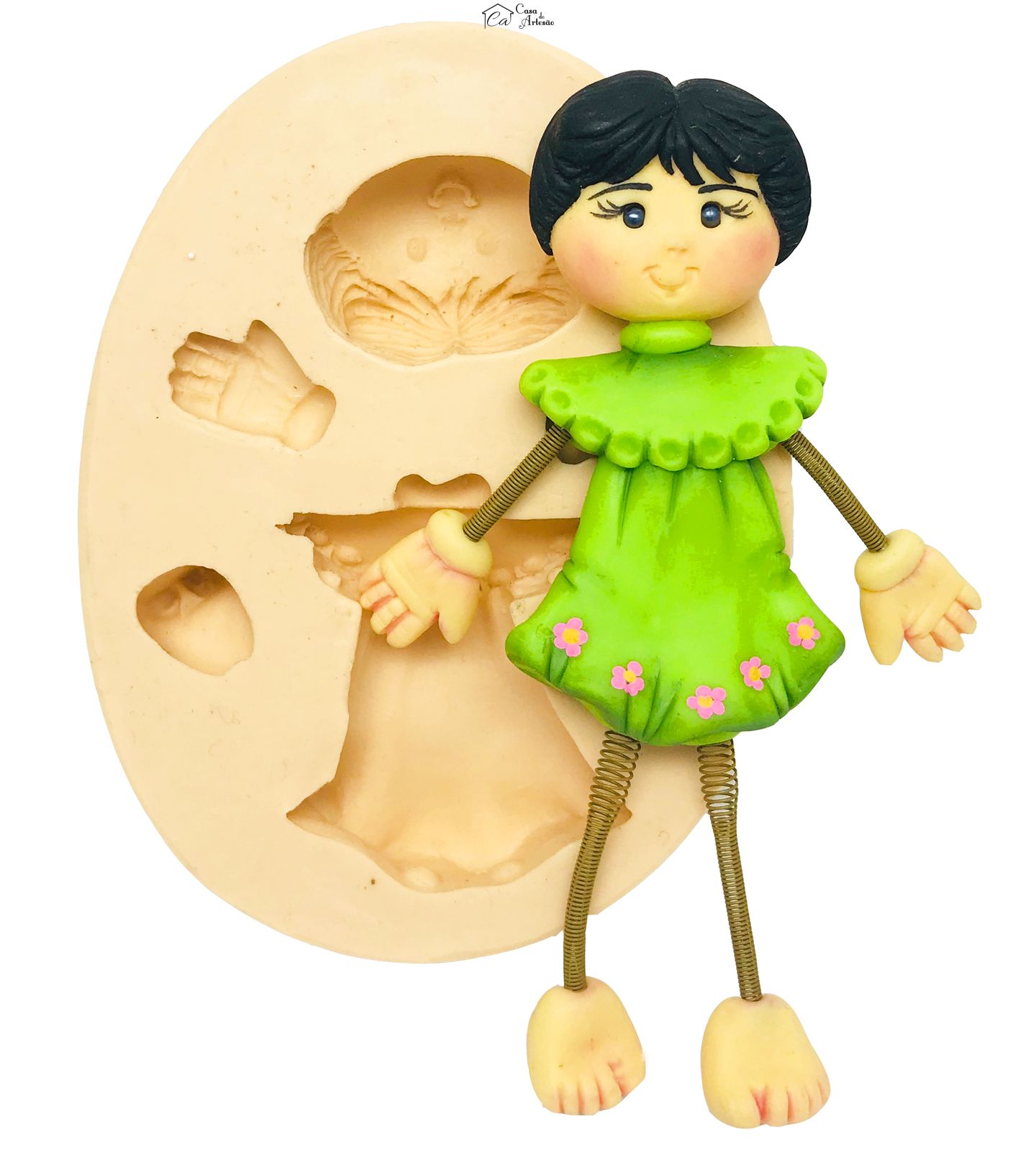 Molde de silicone - Boneca Articulada