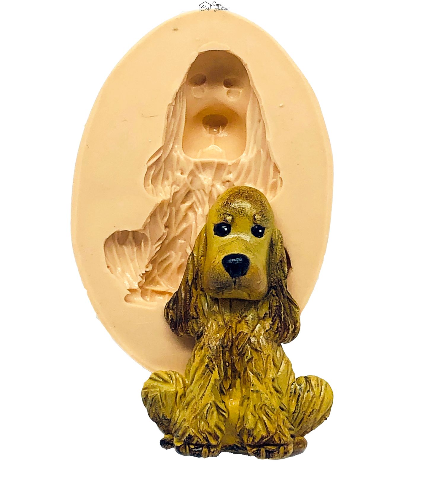 Molde de silicone - Cachorro - Cocker Spaniel - Grande - P830