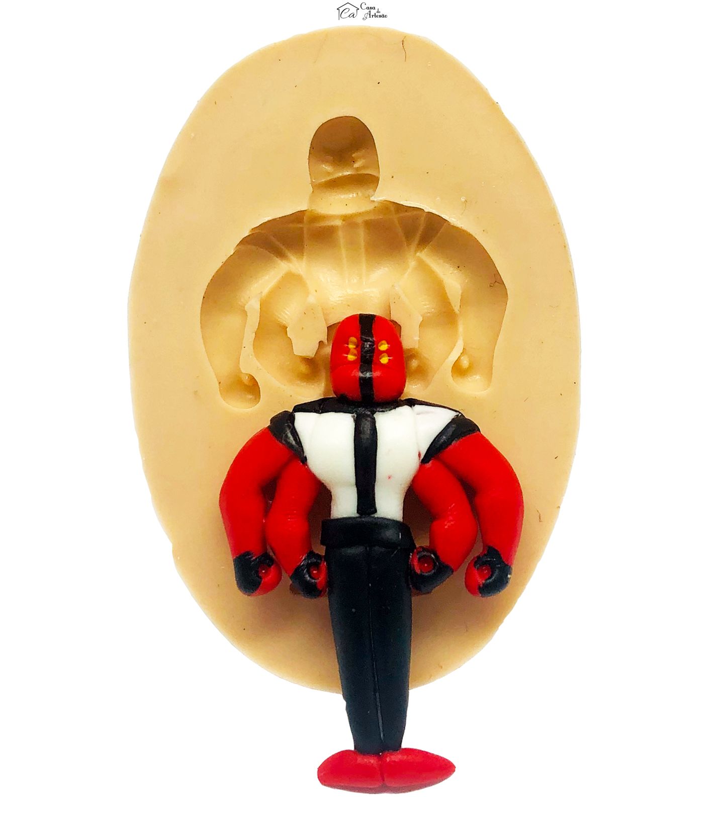 Molde de silicone - Ben 10 - 4 braços (four arms) - Pequeno - P880