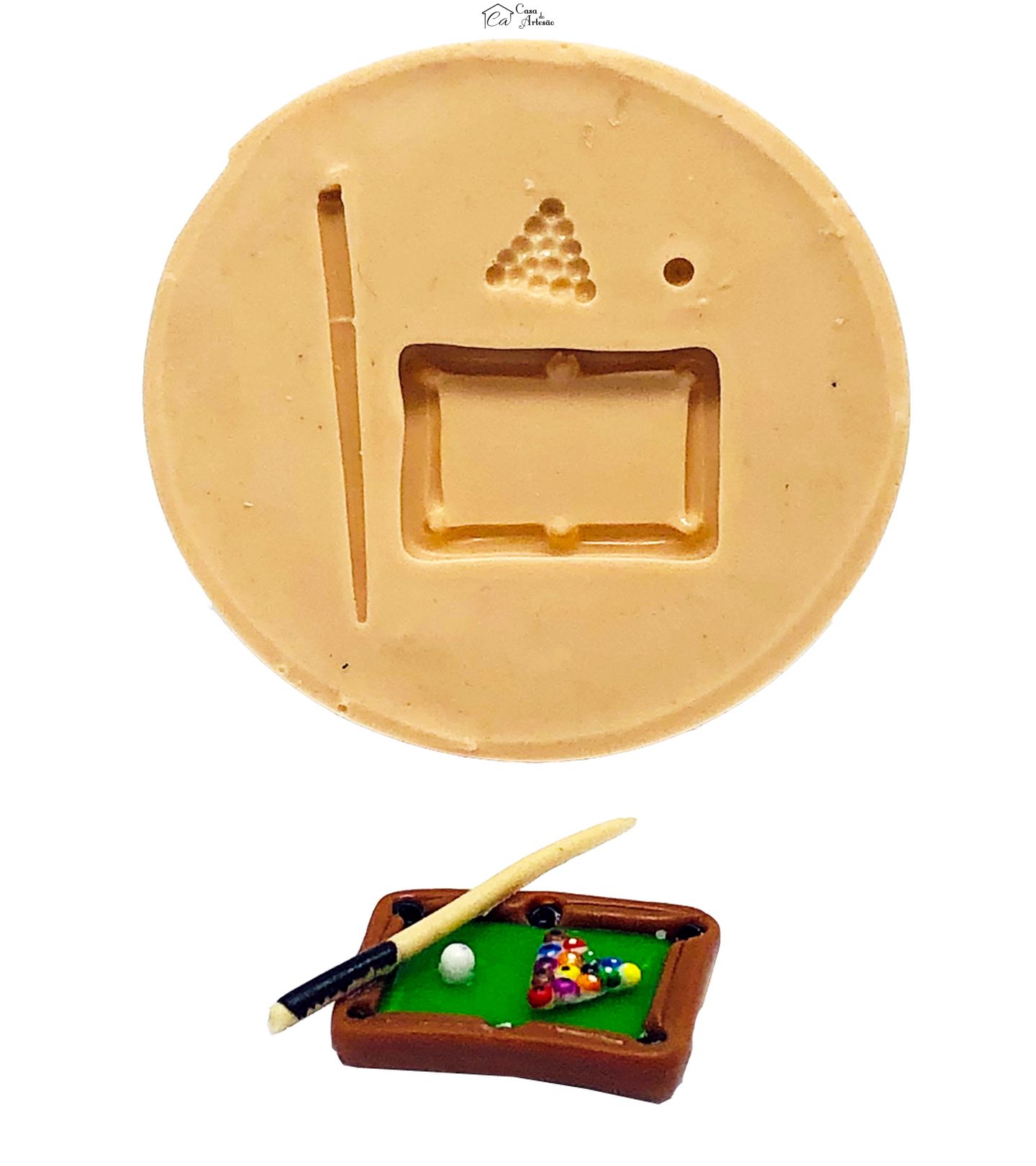 Molde de silicone - Bilhar e Sinuca - Mesa - Pequena - P800