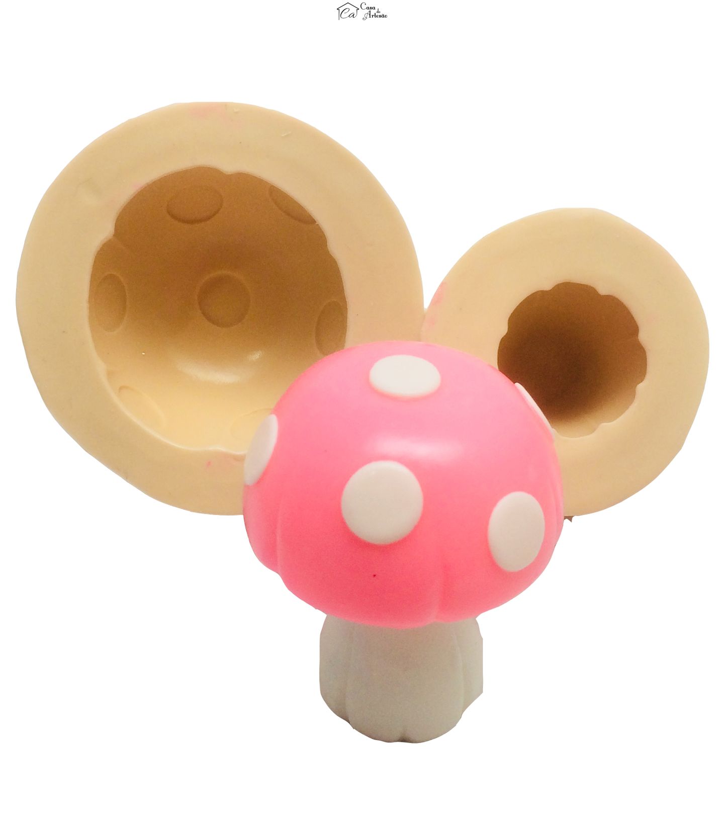 Molde de silicone - Jardim Encantado - Cogumelo Grande - P398