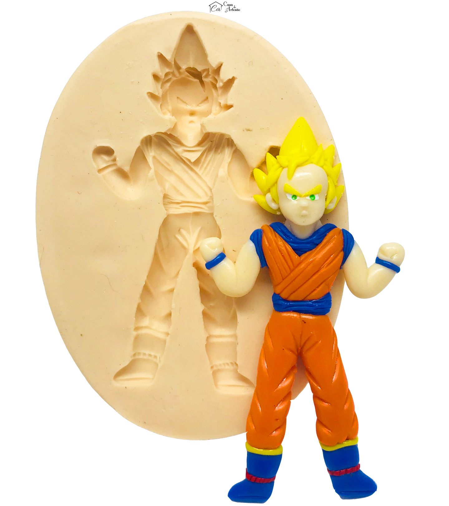 Molde de silicone - Dragon Ball - Sayajin - Grande - P484