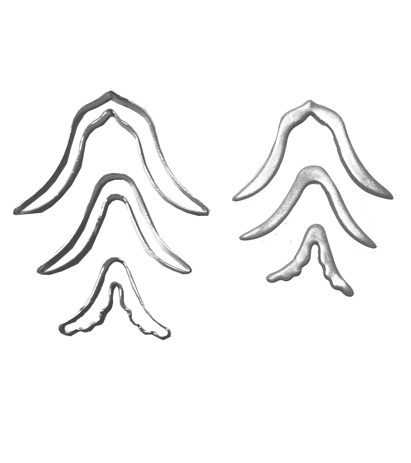 Cortador Aço - Decoração p/ Bolo - Folhagem - Cod.73