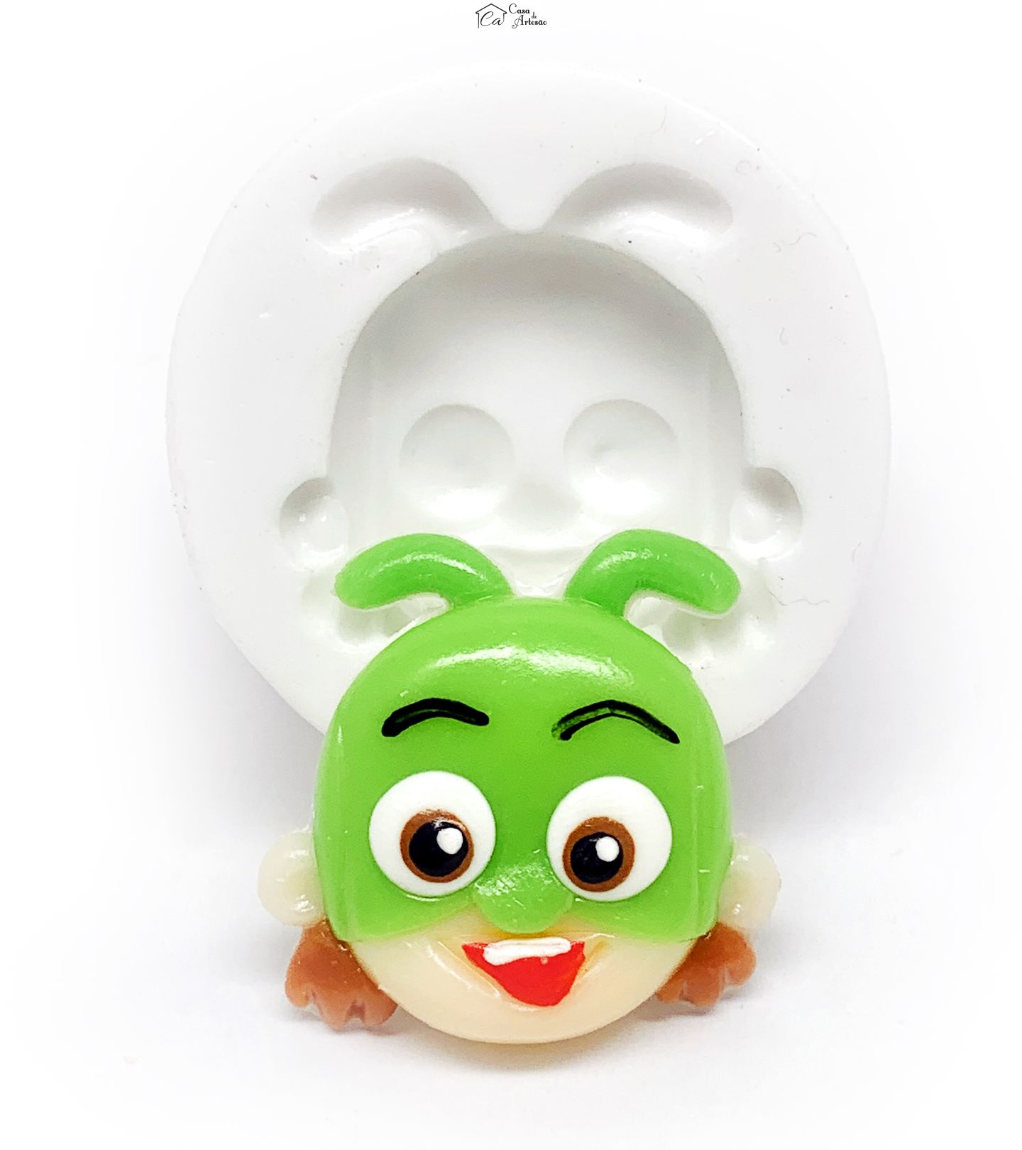 Molde de silicone - Os Aventureiros - Rosto Verde - Pequeno - P1210