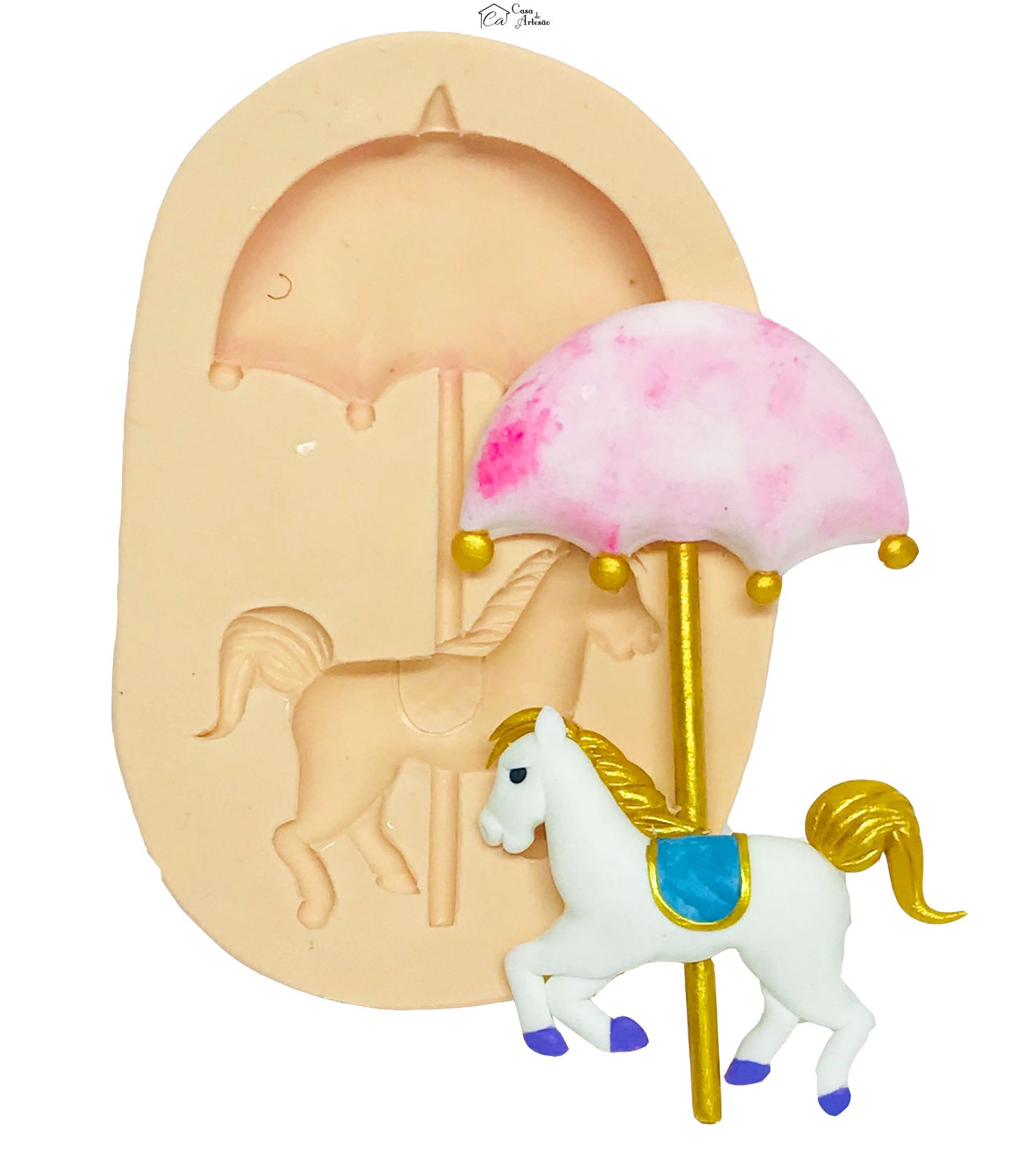 Molde de silicone - Carrossel - Mod.02 - Grande - P532