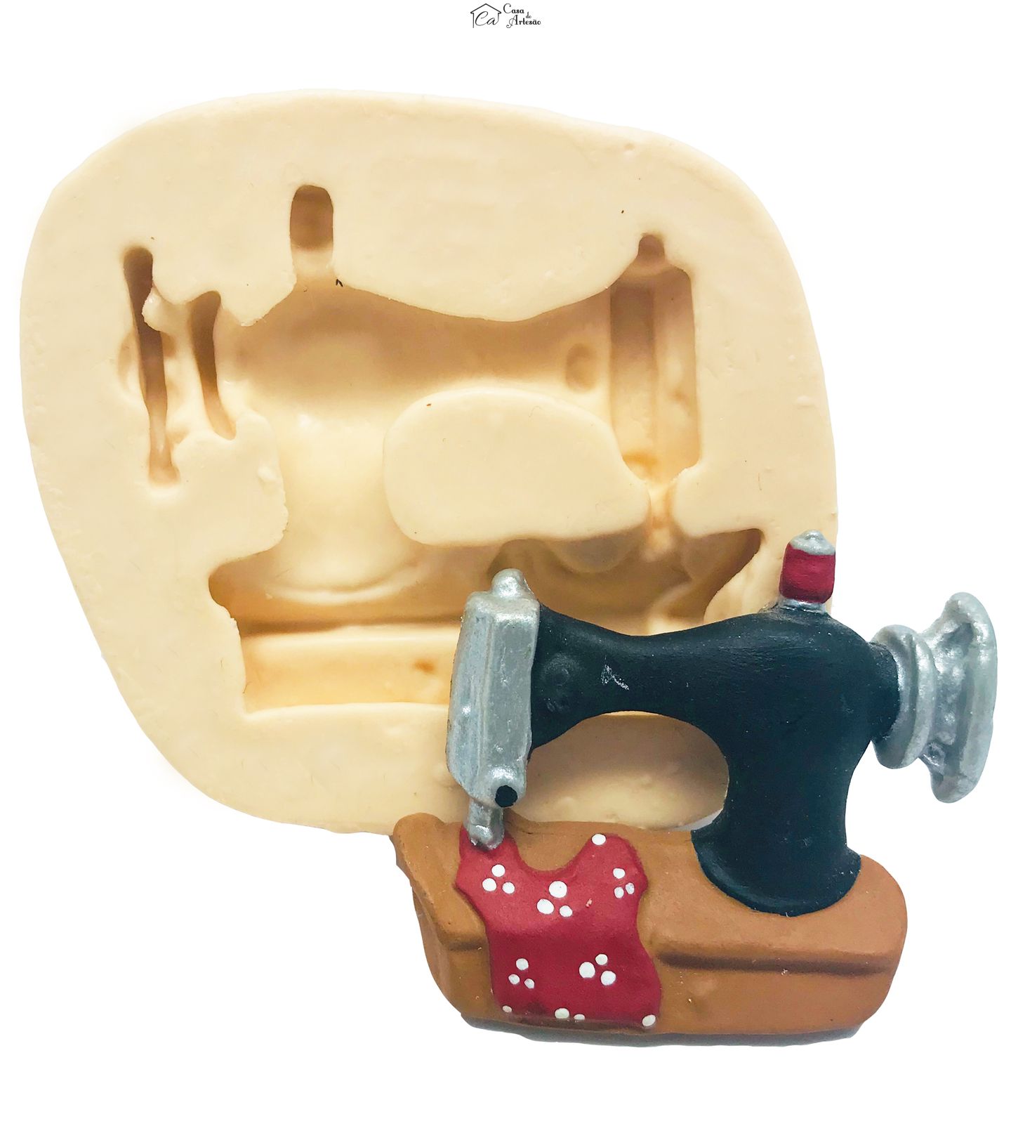 Molde de silicone - Maquina de Costura - P122