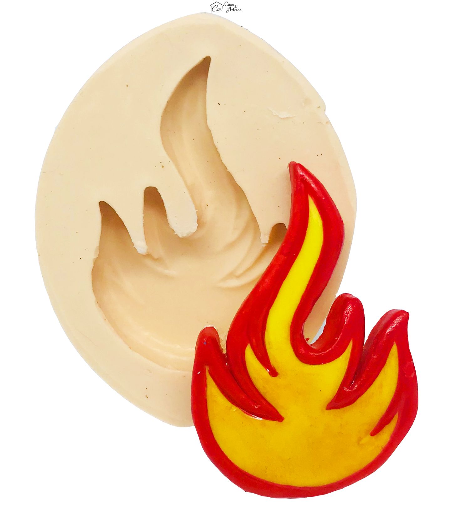 Molde de silicone - Hot Wheels - Fogo - Medio - P475