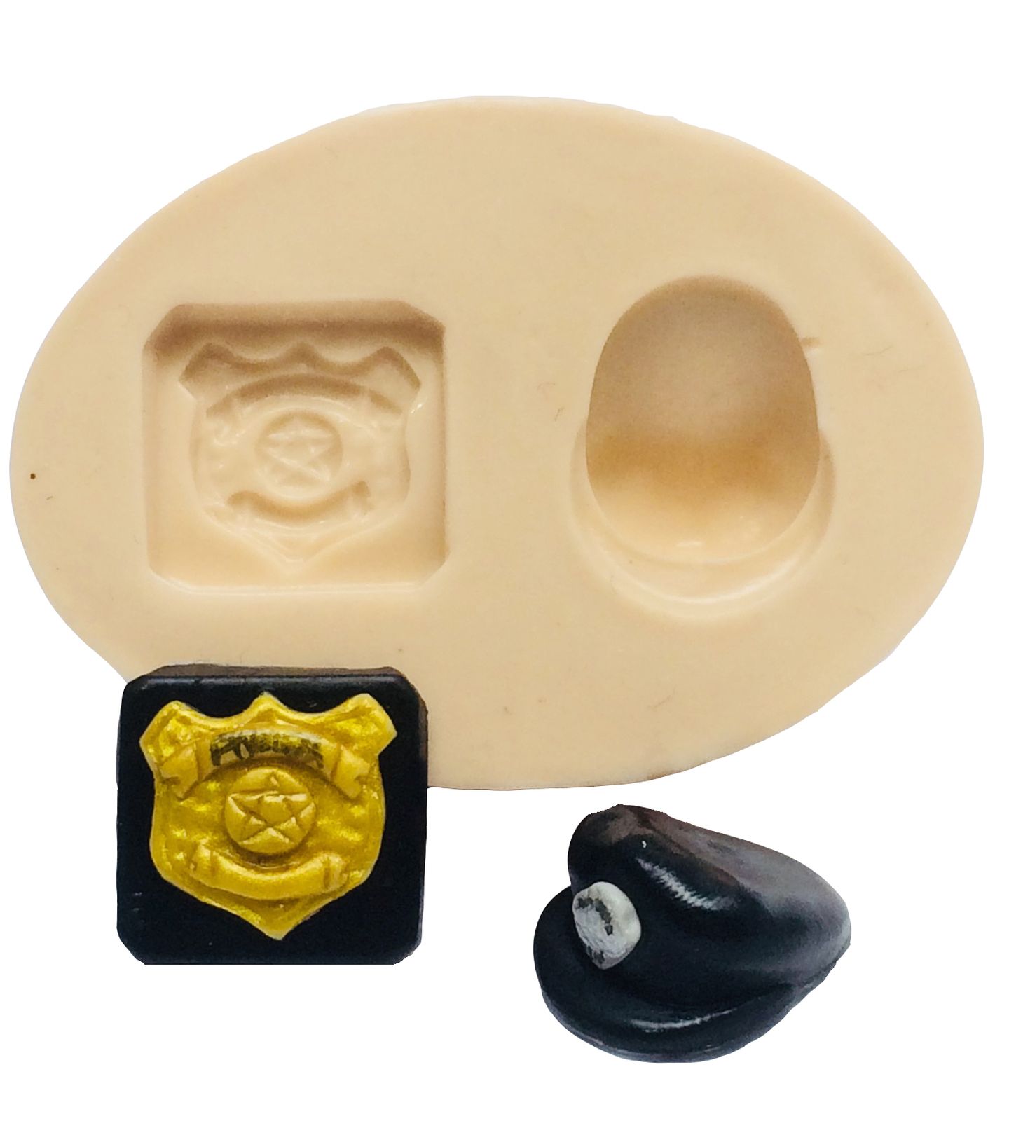 Policia - Distintivo I e Bone Pequeno - P303
