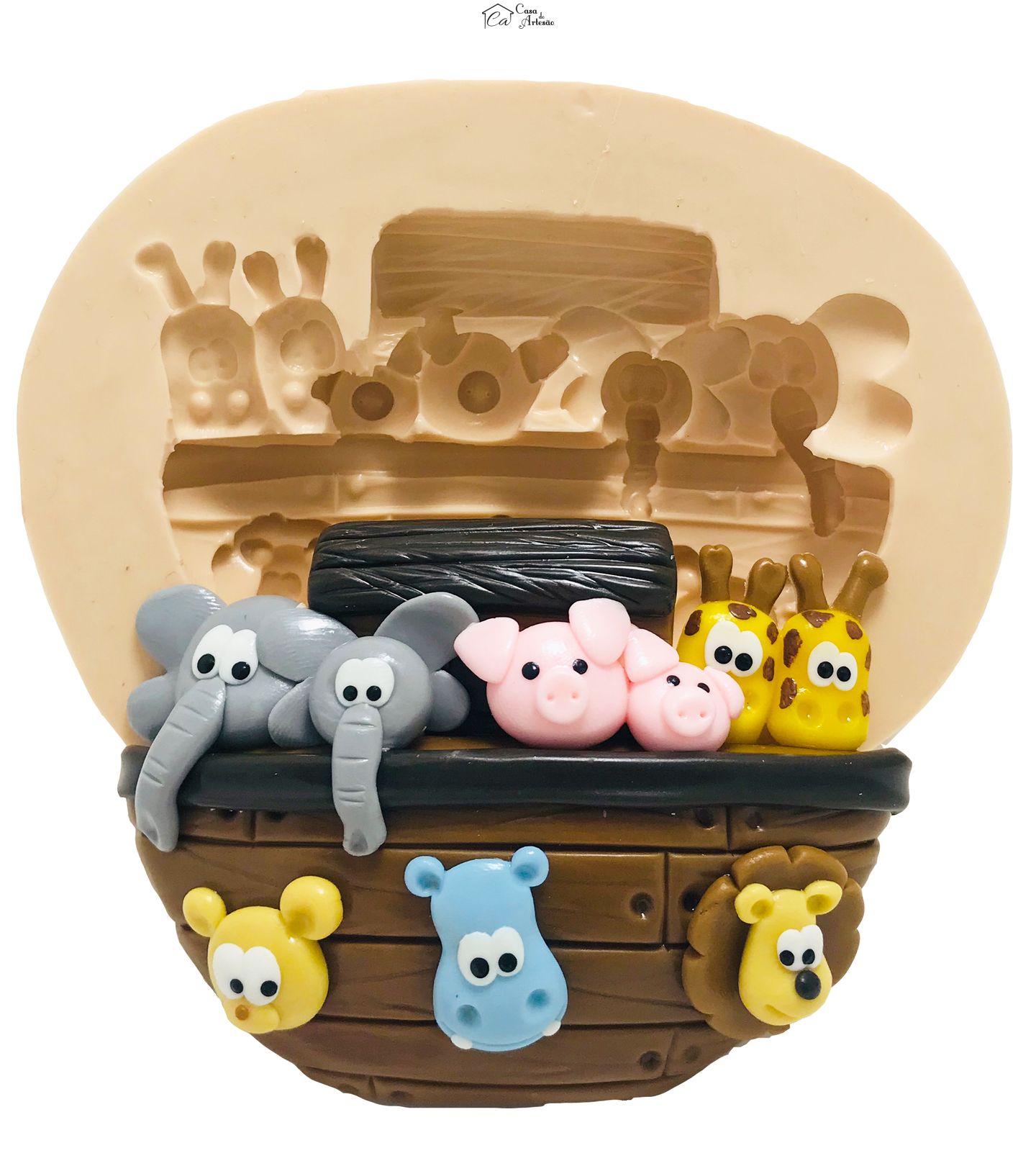 Molde de silicone - Arca de Noe - Grande - P413