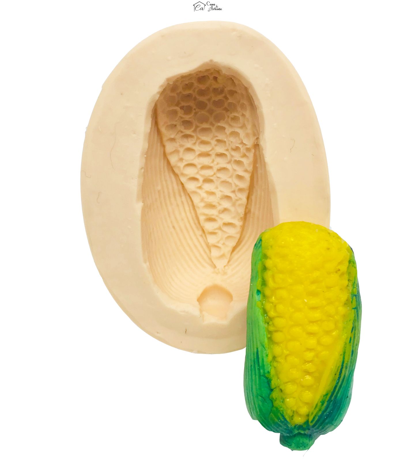 Molde de silicone - Milho c/ Casca Pequeno