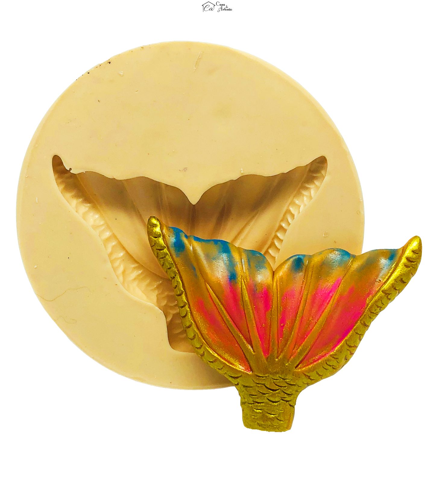 Molde de silicone - Cauda da Sereia - Mod.07 - Media - P842