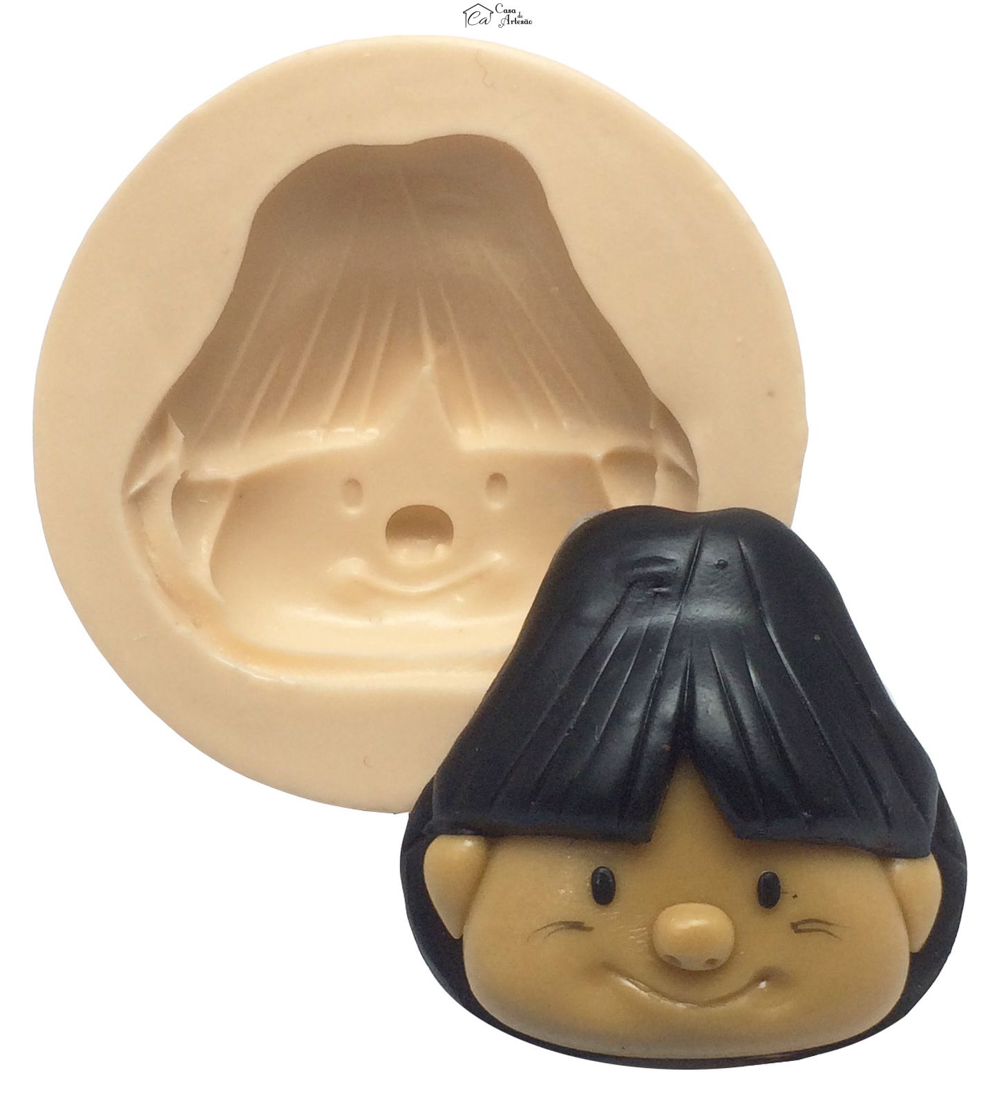 Molde de silicone - Amigaozao - Rosto Yuri Medio - P286