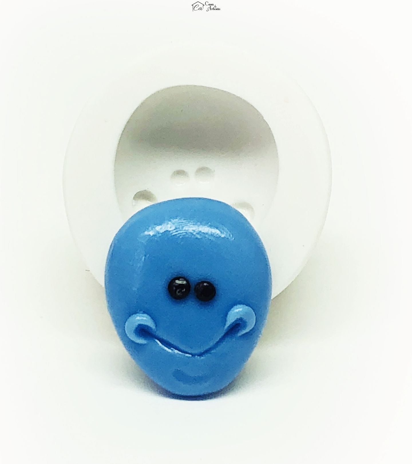 Molde de silicone - Rick e Morty - Rosto Meeseeks - Medio - P1128