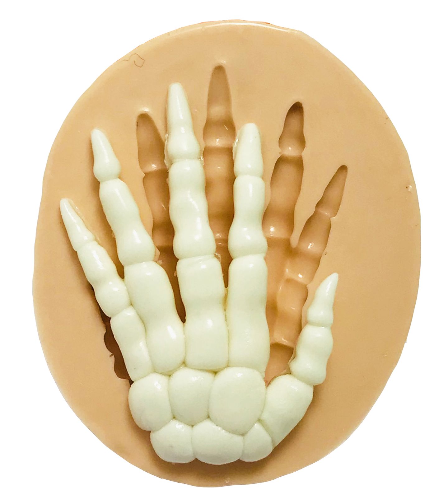 Molde de silicone - Halloween - Esqueleto - Mão - Grande - P424