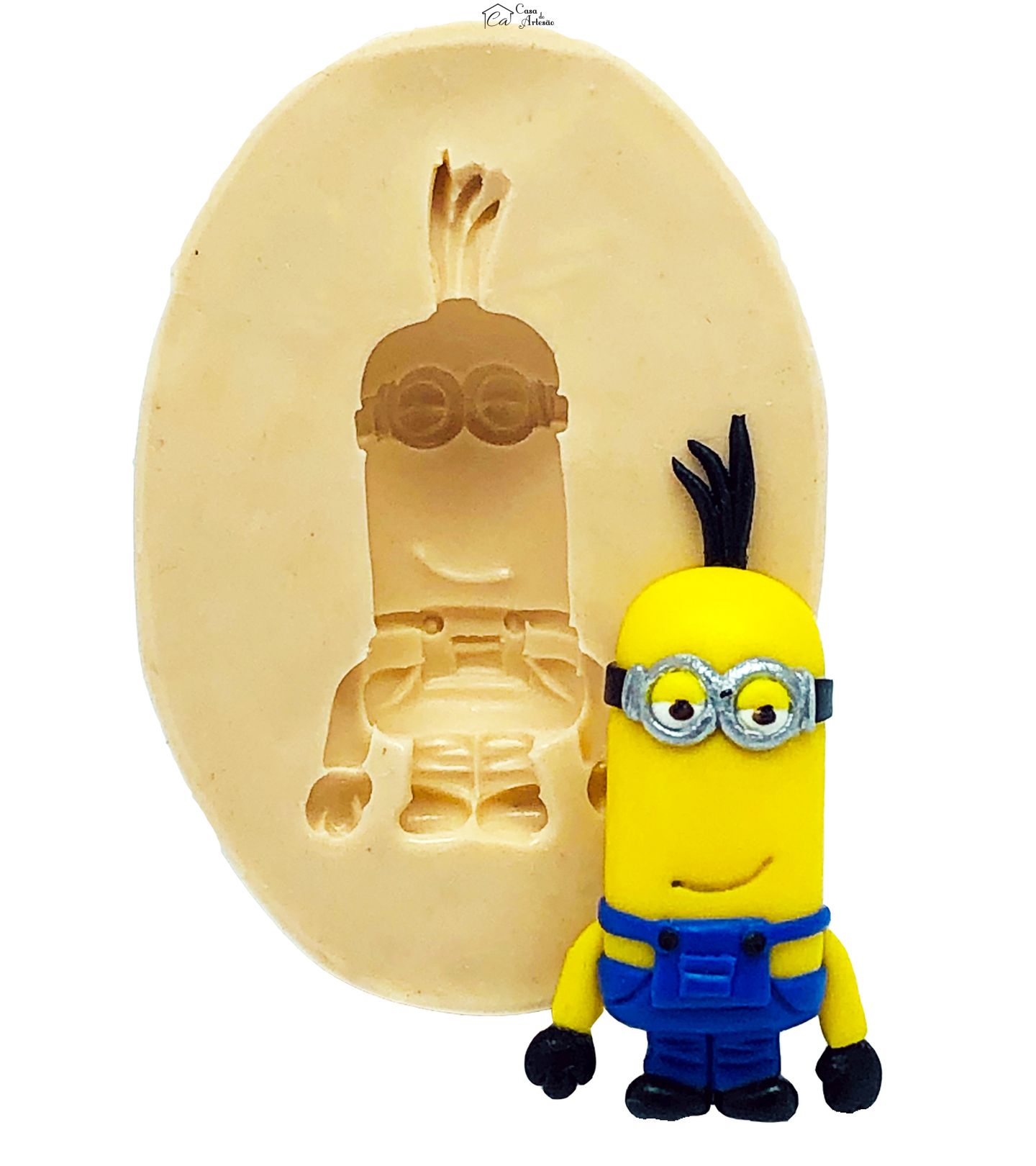 Molde de silicone - Meu Malvado Favorito - Minions Kevin - Pequeno - P776