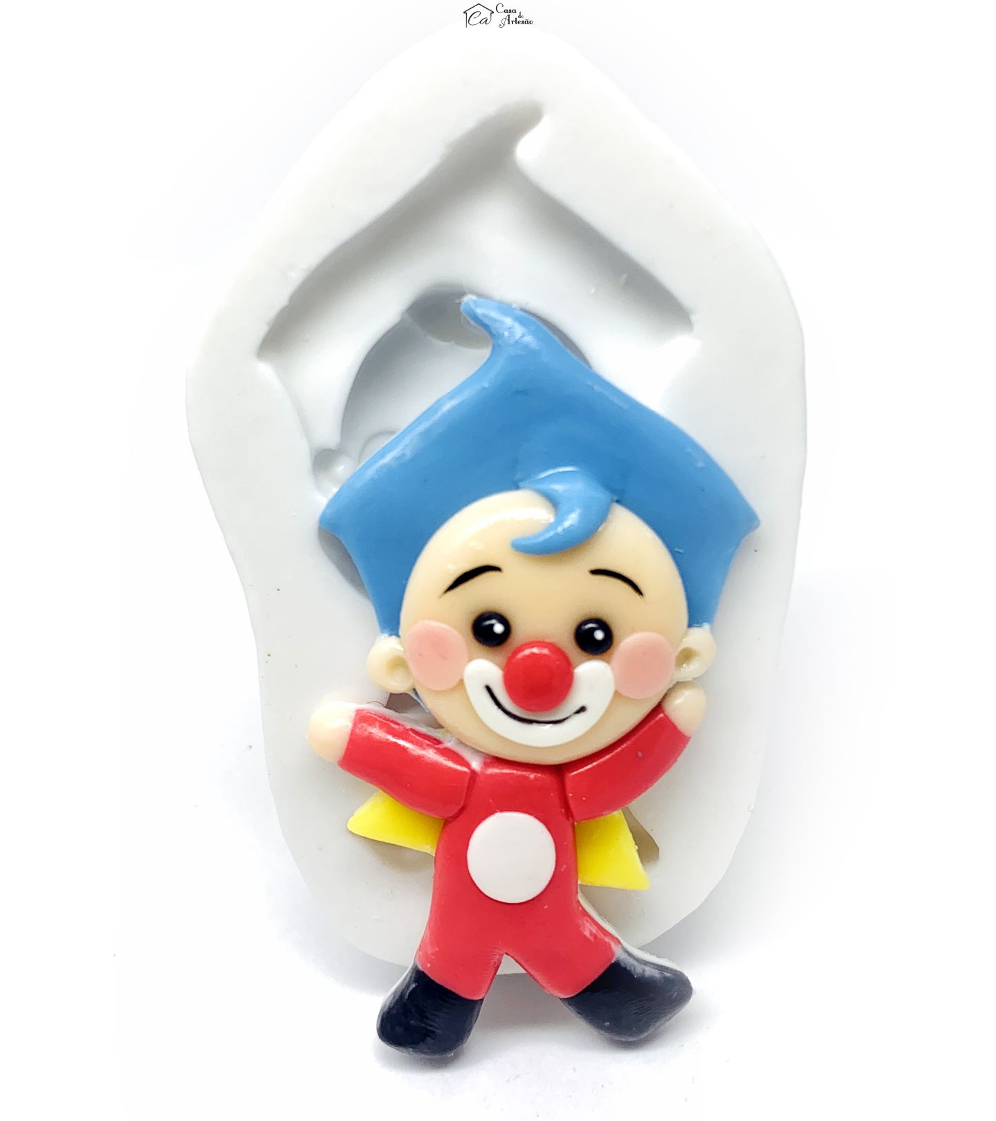 Molde de silicone - Palhaço Plim Plim - Heroi - Grande - P1225