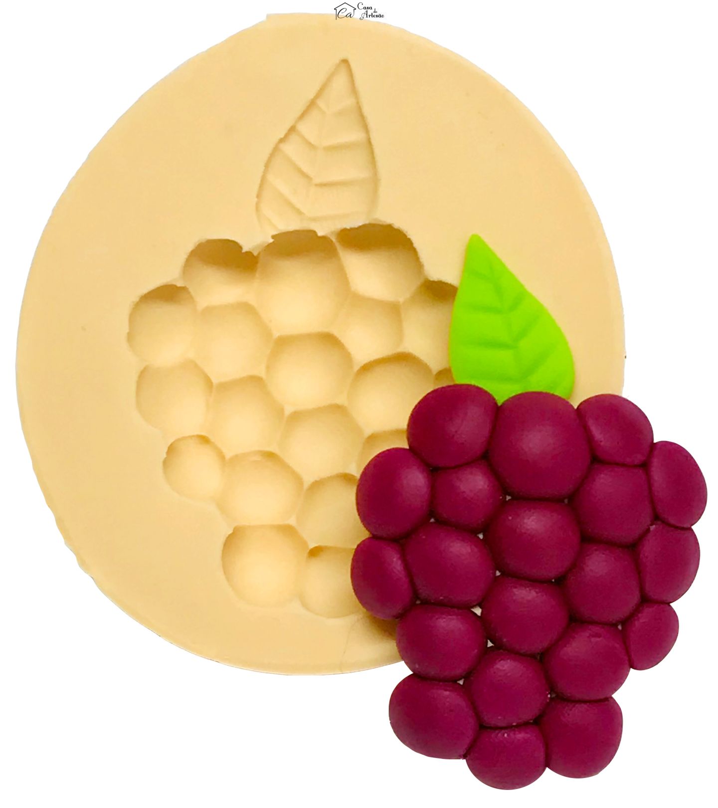 Molde de silicone - Moranguinho - Amora - Fruta Media - P523