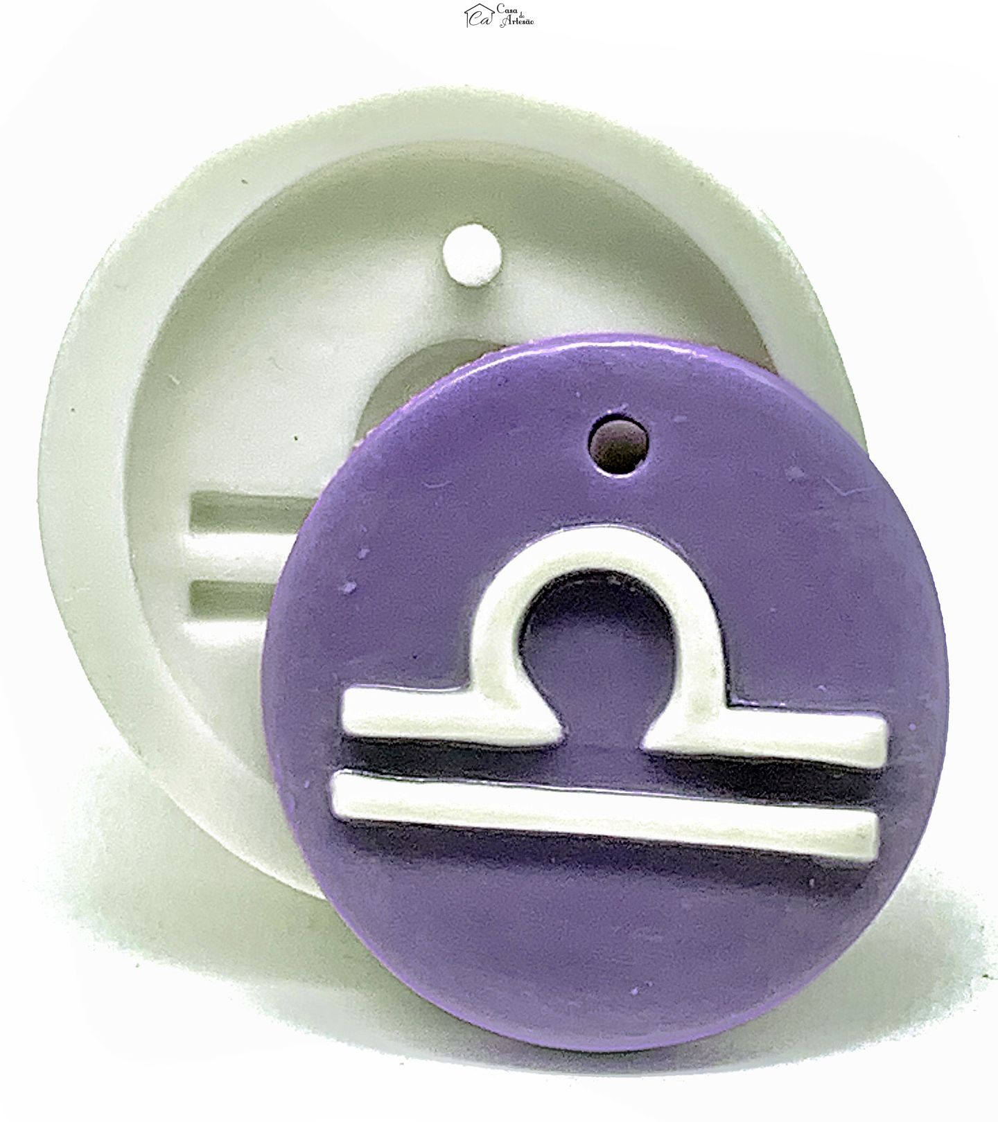 Molde de silicone - Horoscopo - Pingente - Libra - Grande - P1143