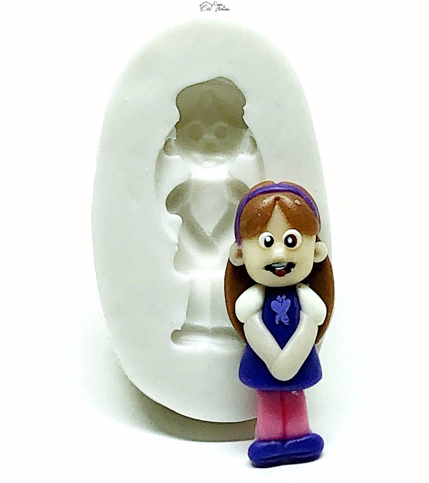 Molde de silicone - Os Aventureiros - Aventureira Roxa - Pequena - P1017