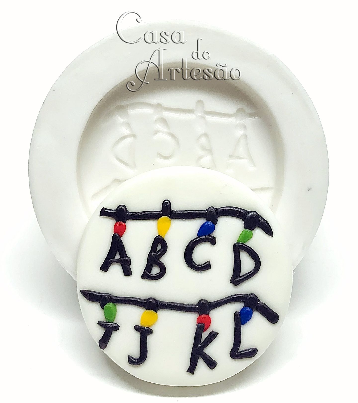 Molde de silicone - Stranger Things - Luzes - Media - P913