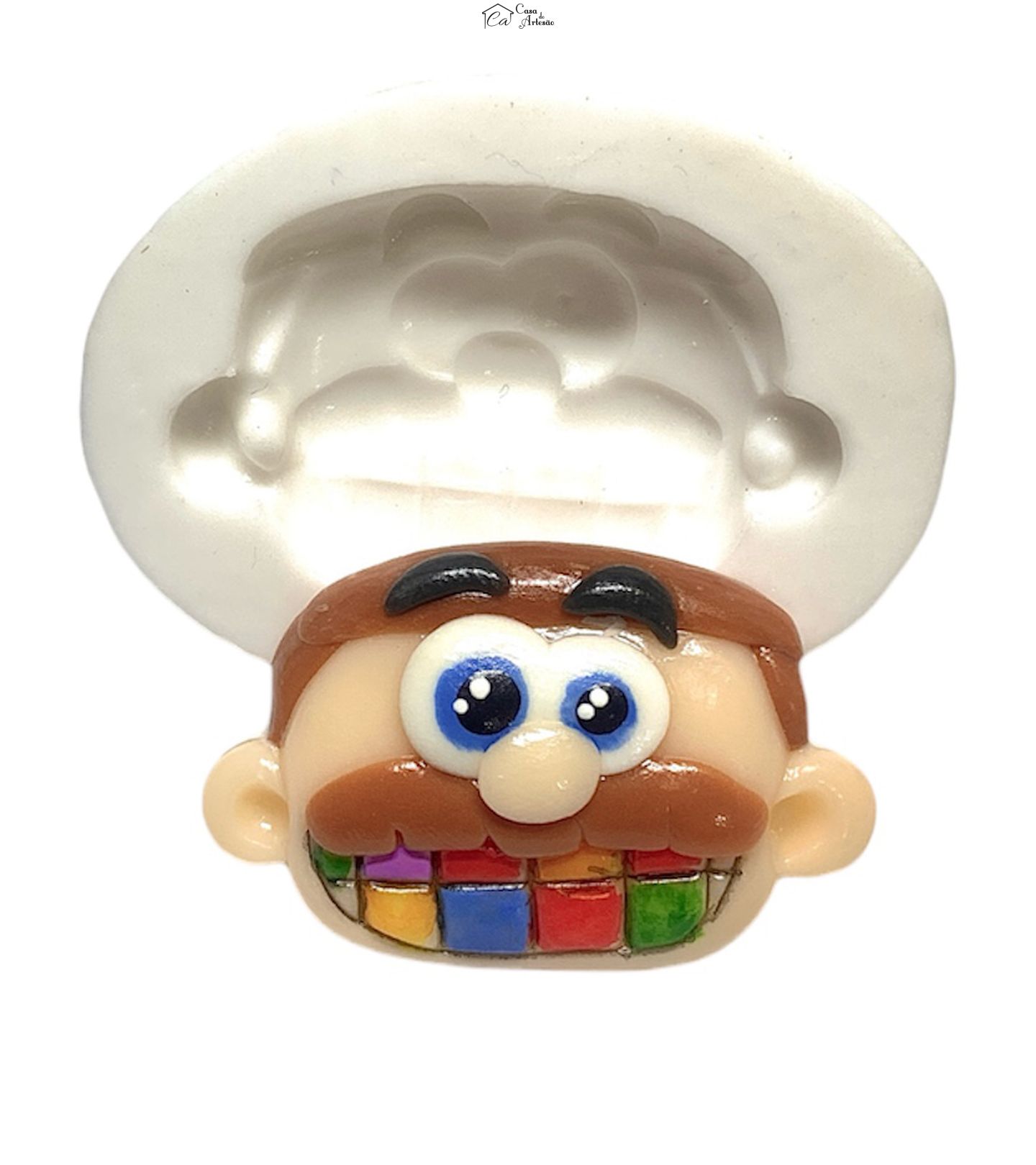 Molde de silicone - Jose Comilao - Rosto Pequeno - P1227