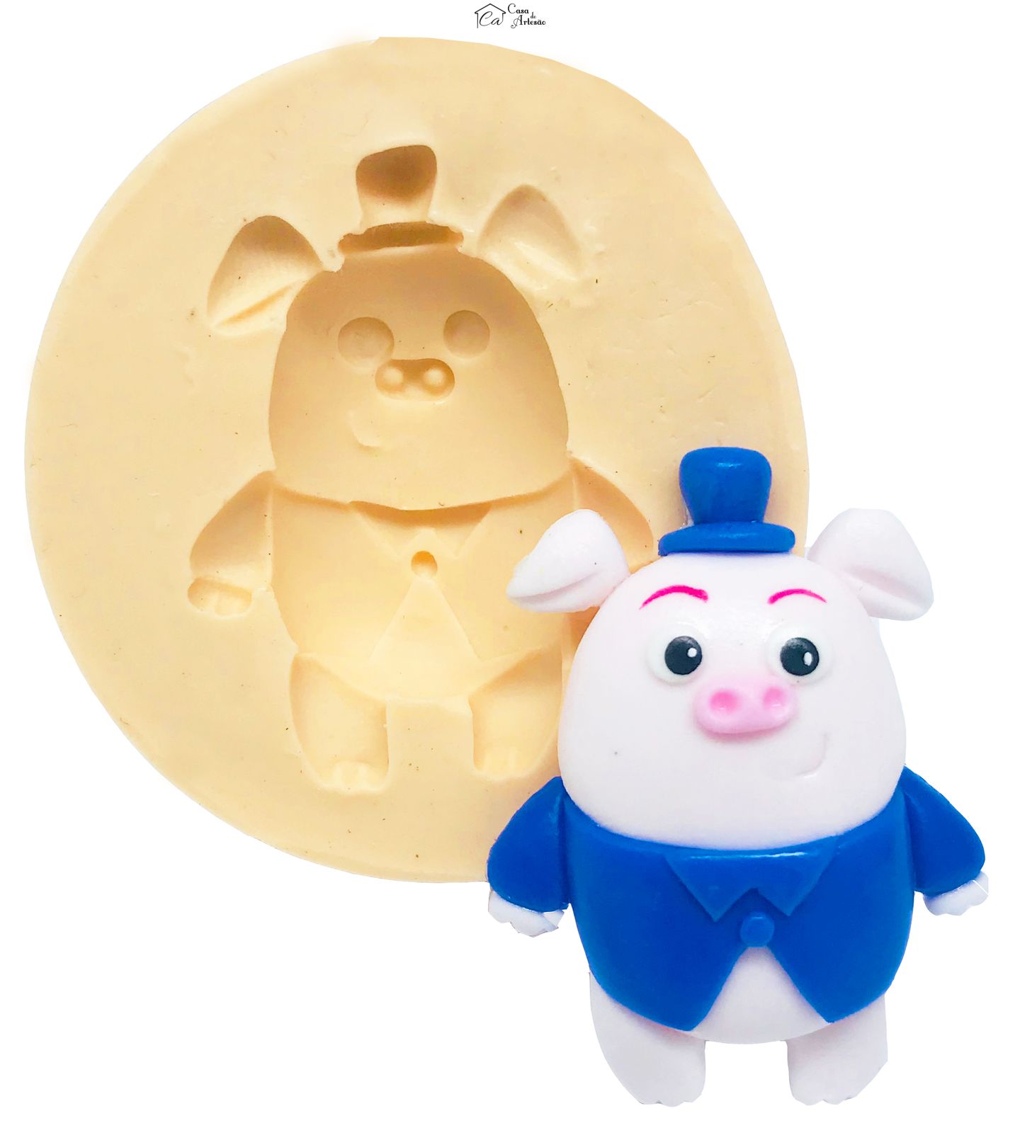 Molde de silicone - Sitio do Pica Pau Amarelo - Marques de Rabico - Medio - P479