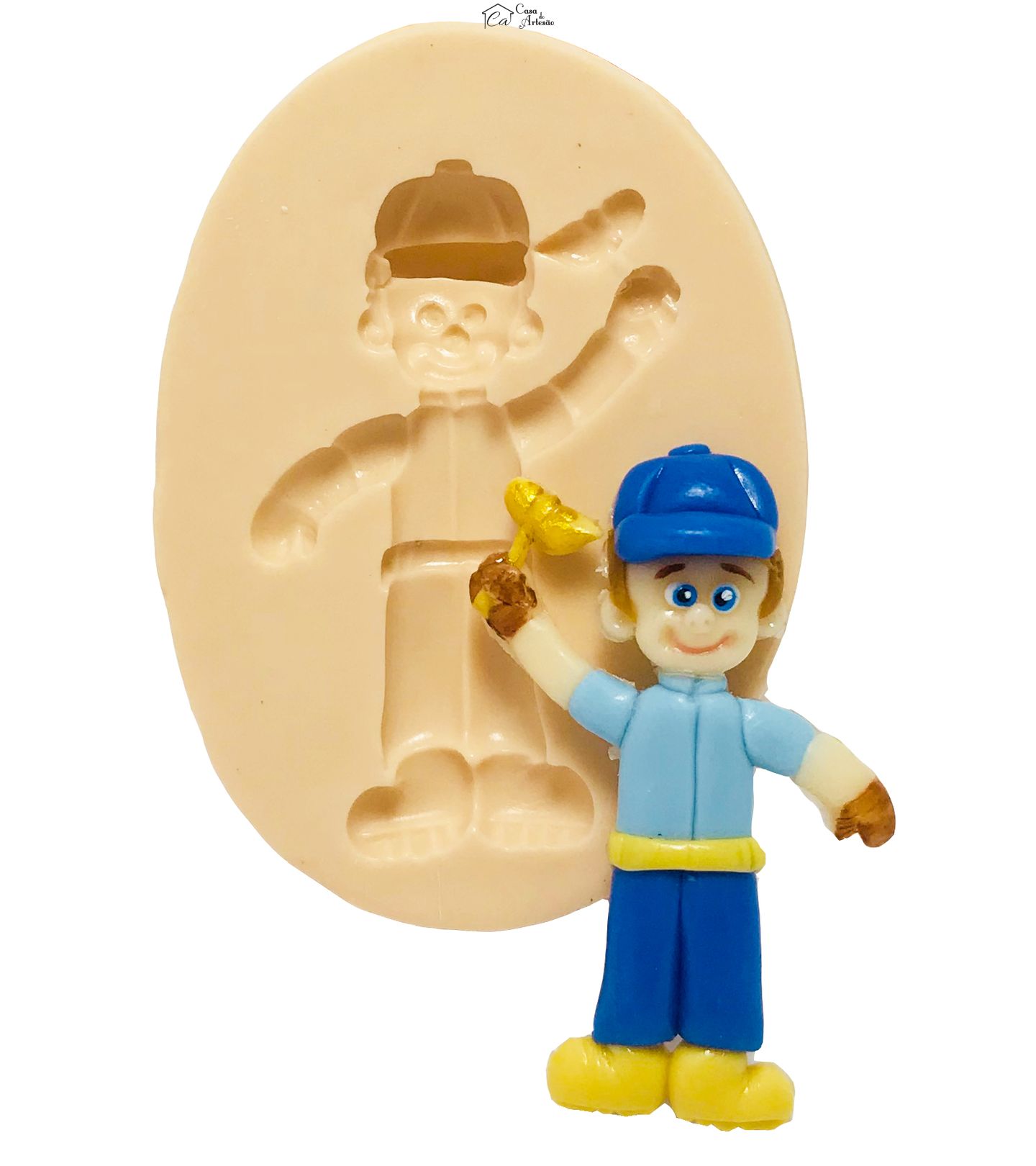 Molde de silicone - Detona Ralph - Conserta Felix Jr. - Pequeno - P429