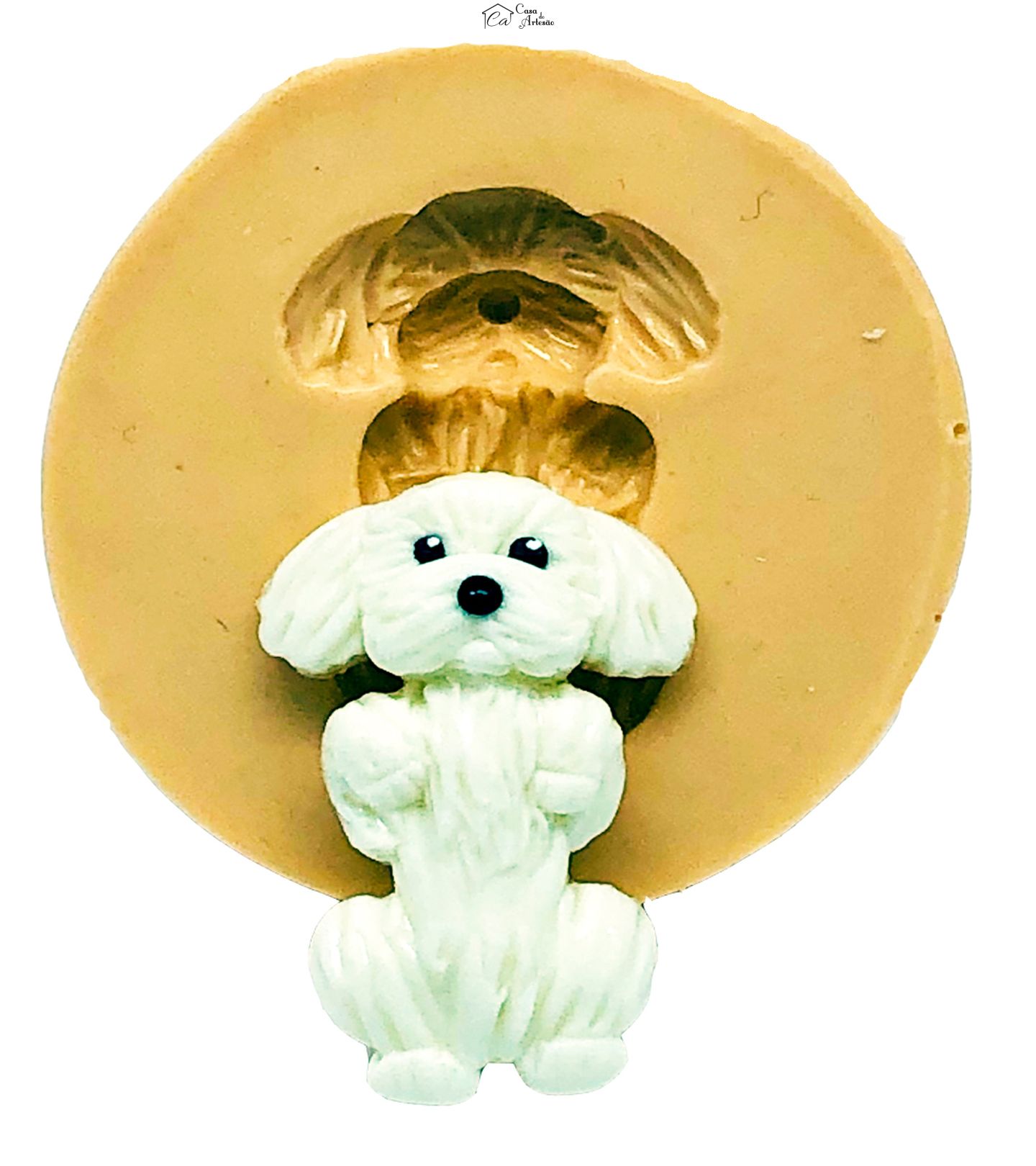 Molde de silicone - Cachorro - Poodle - Pequeno - P833