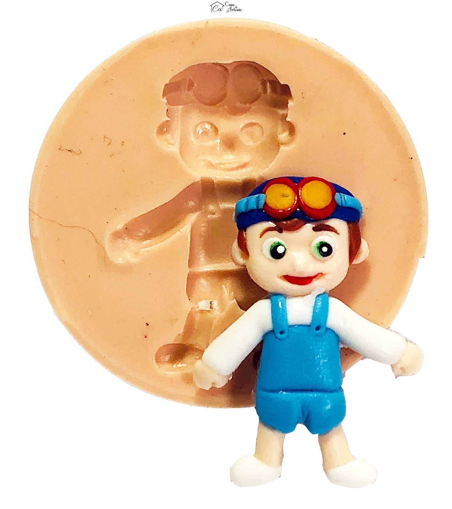 Molde de silicone - Cocomelon - Menino - Pequeno - P713