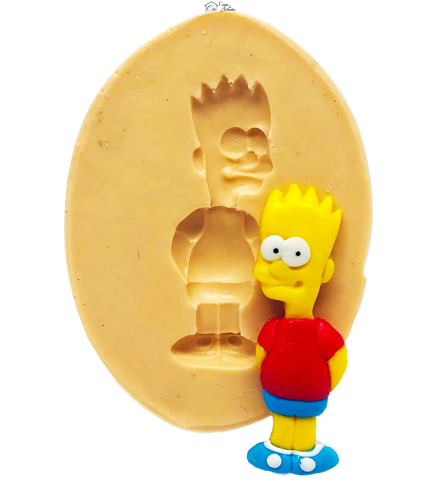 Molde de silicone - Simpsons - Bart - Pequeno - P858