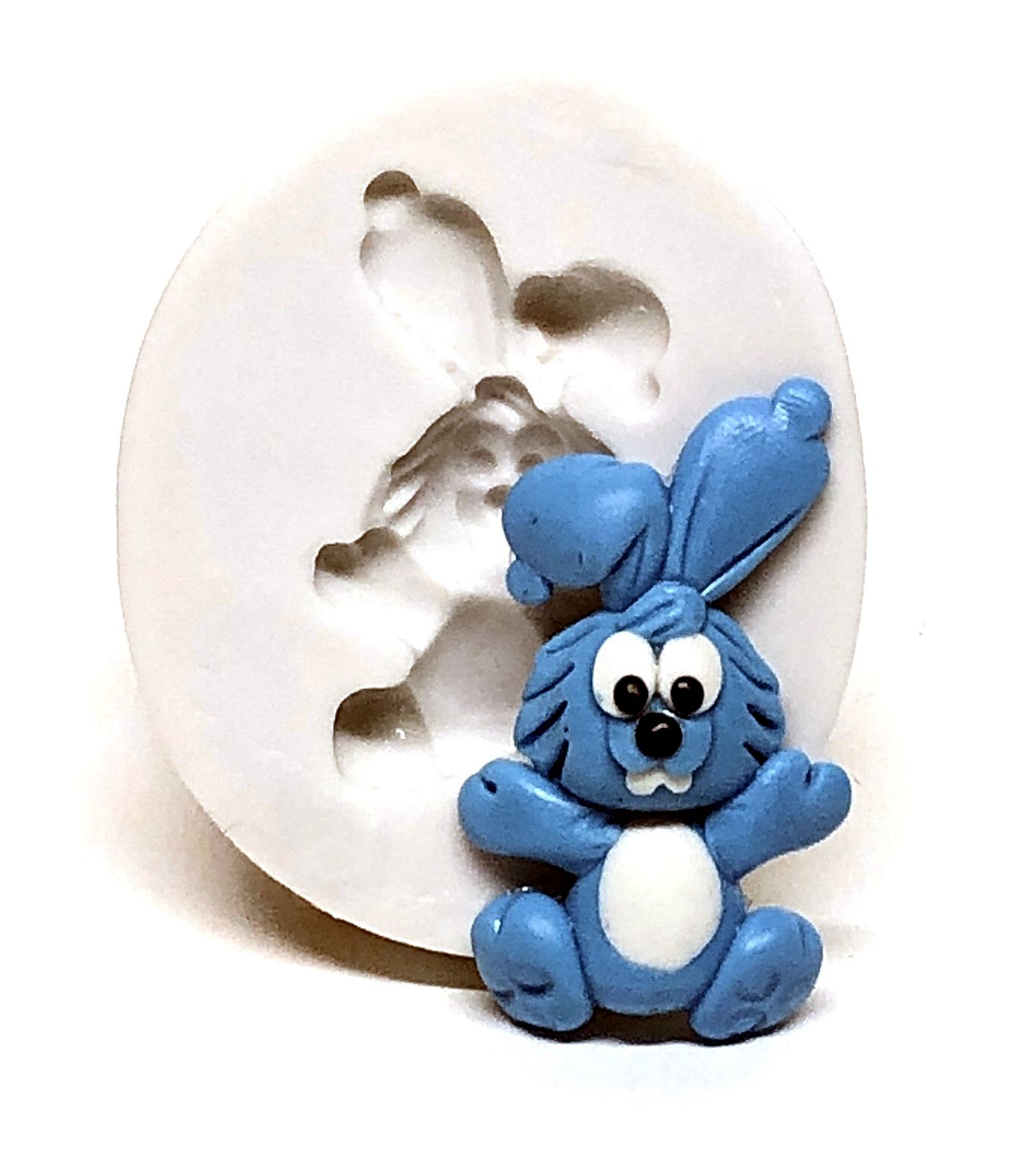 Molde de silicone - Coelho Azul -  Pequeno - P236