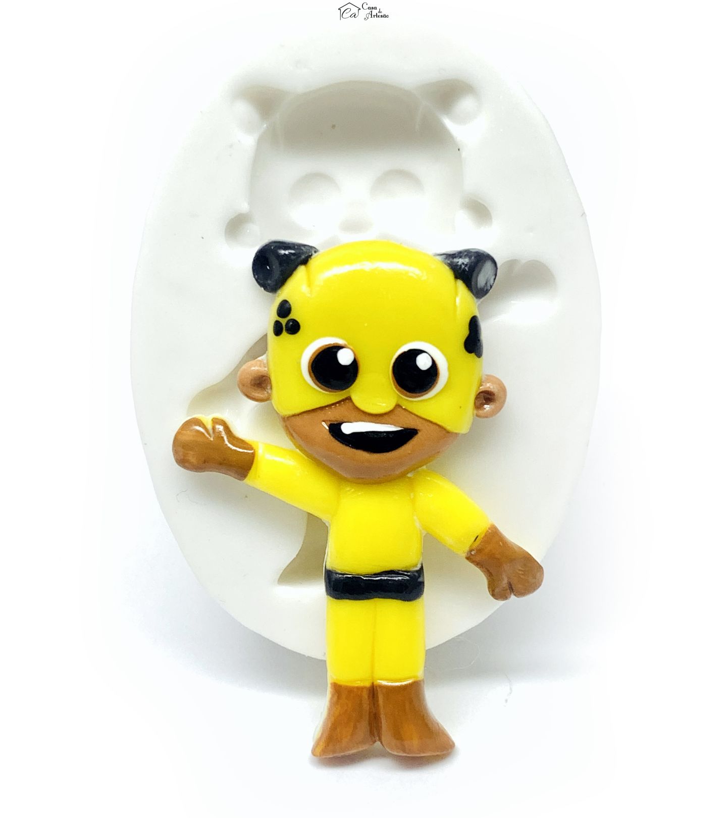 Molde de silicone - Os Aventureiros - Aventureiro Amarelo - Grande - P1221