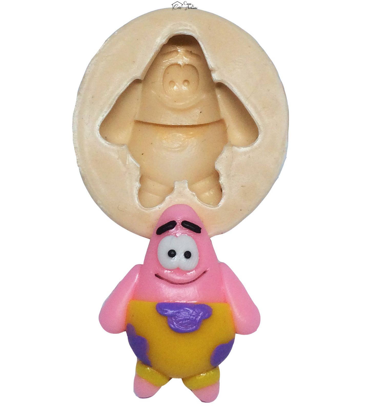 Molde de silicone - Bob Esponja - Patrick - Pequeno - P175