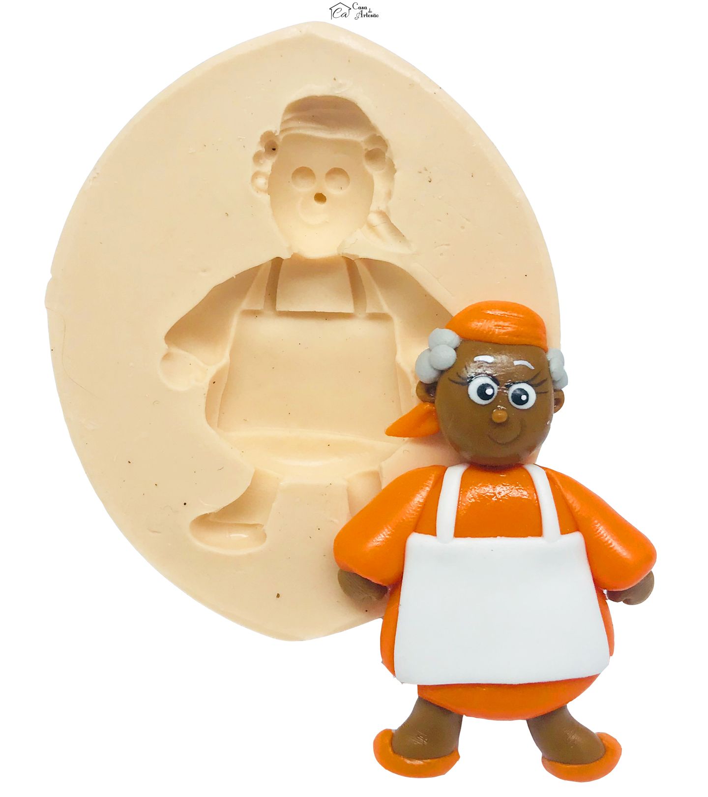 Molde de silicone - Sitio do Pica Pau Amarelo - Tia Nastacia - Grande - P476