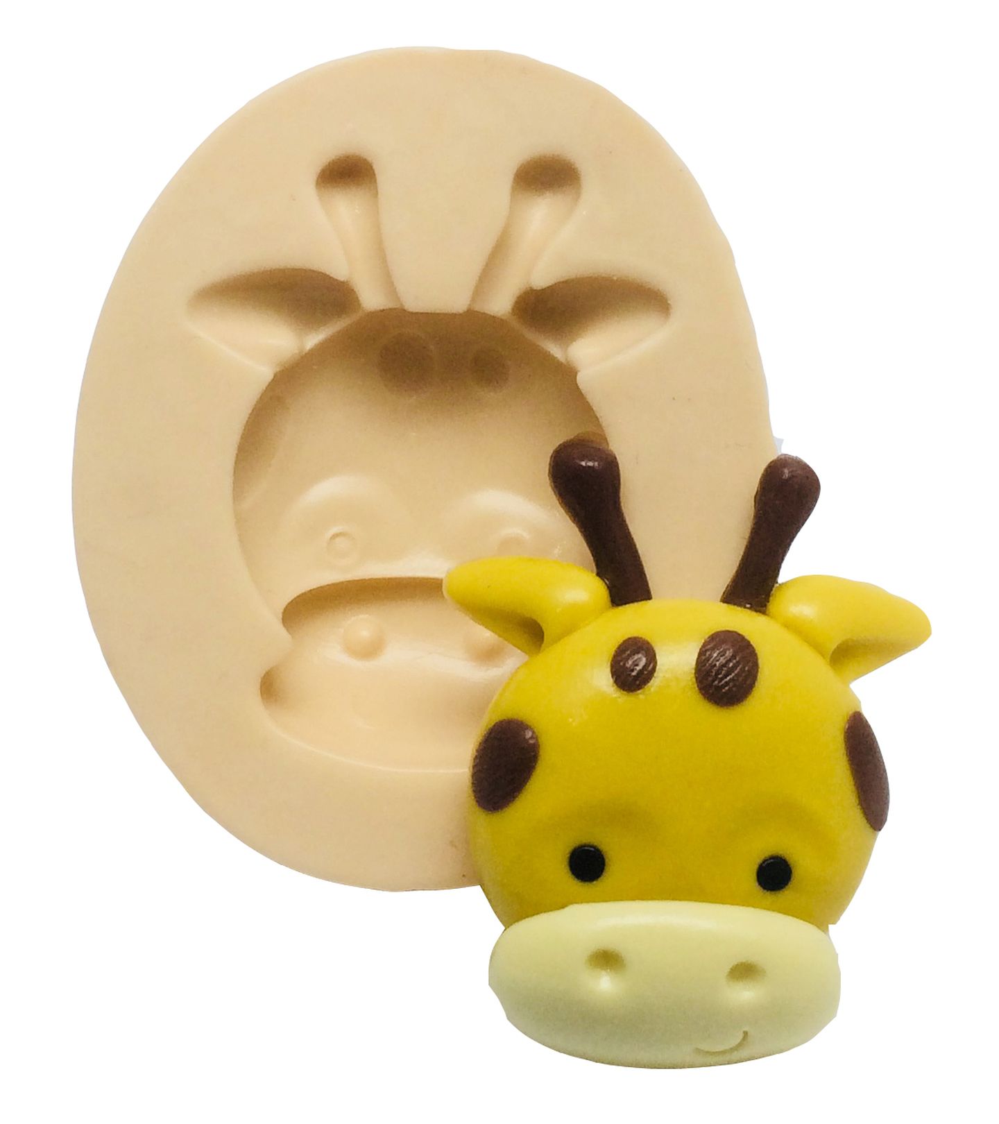 Molde de silicone - Safari - Rosto Girafa Grande - P302