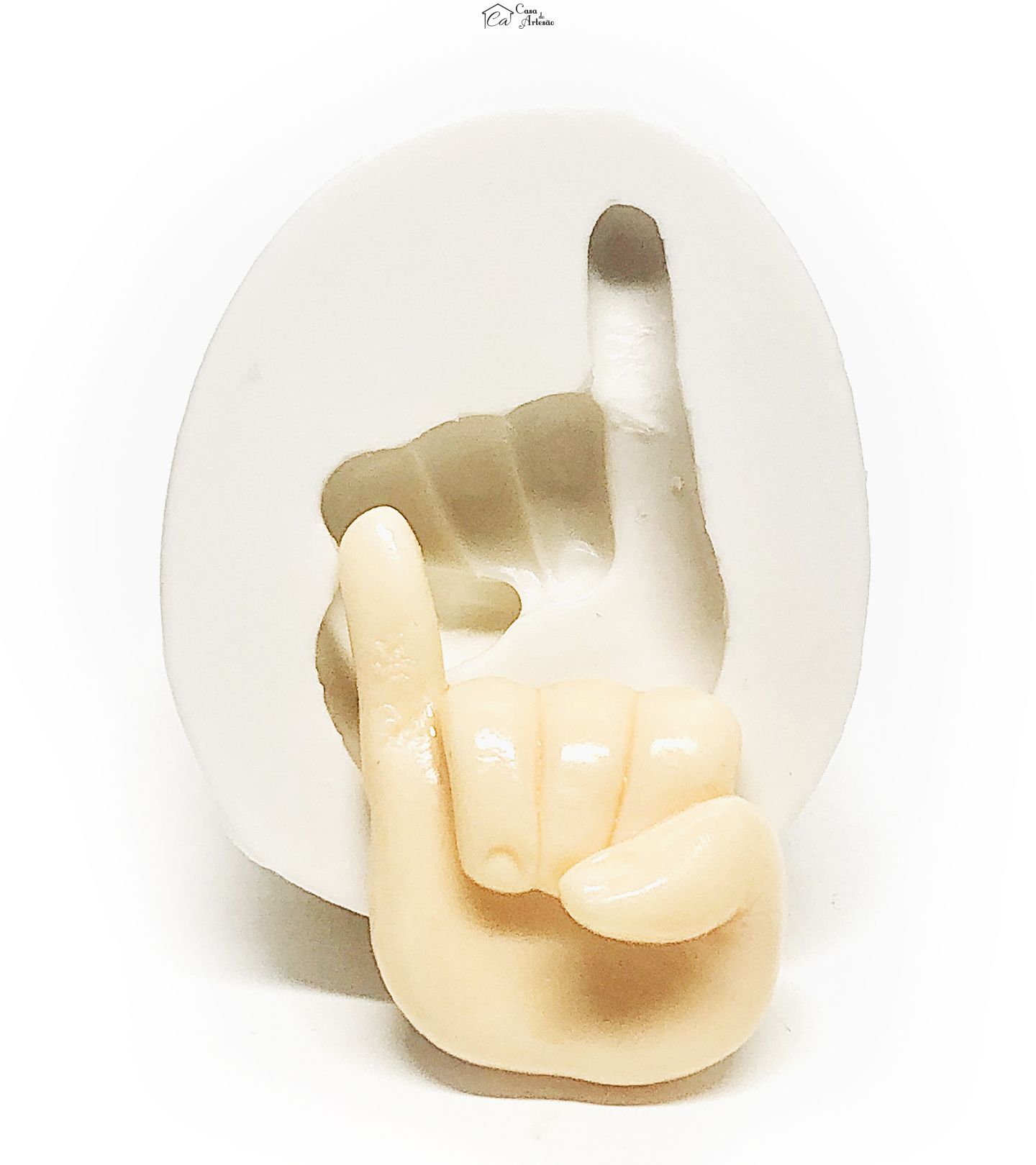 Molde de silicone - Alfabeto Libras - I - Grande - P1094