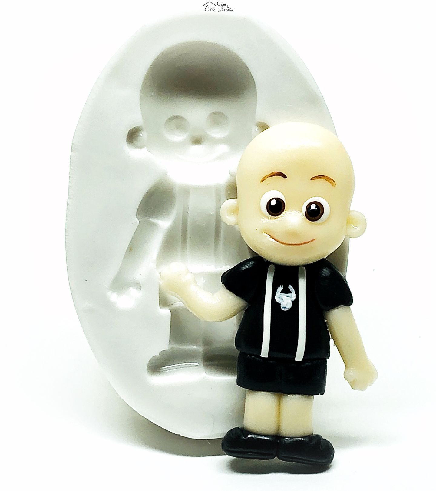 Molde de silicone - Os Aventureiros - Aventureiro Preto - Grande - P1016