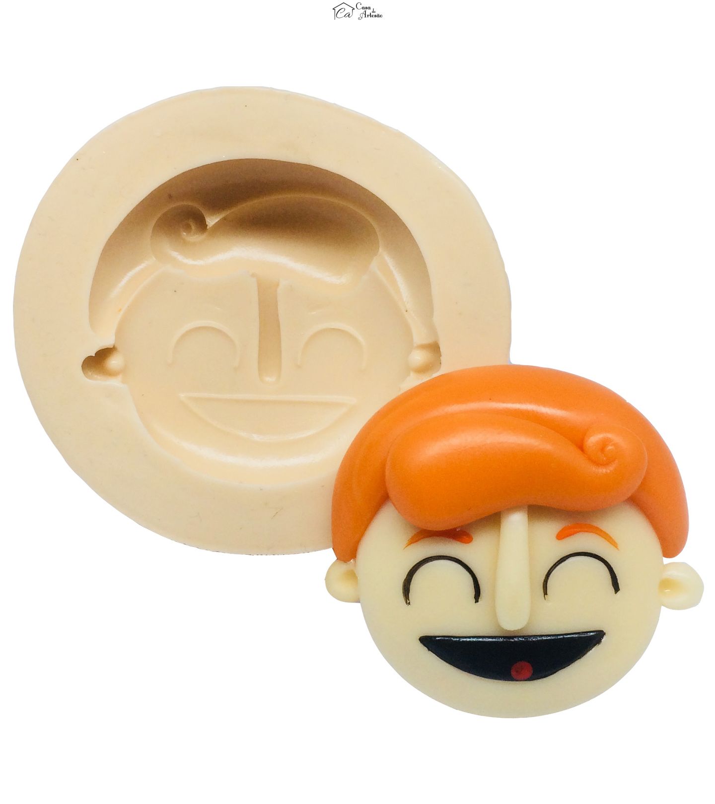 Molde de silicone - O Mundo de Bita - Rosto Tito Grande - P311