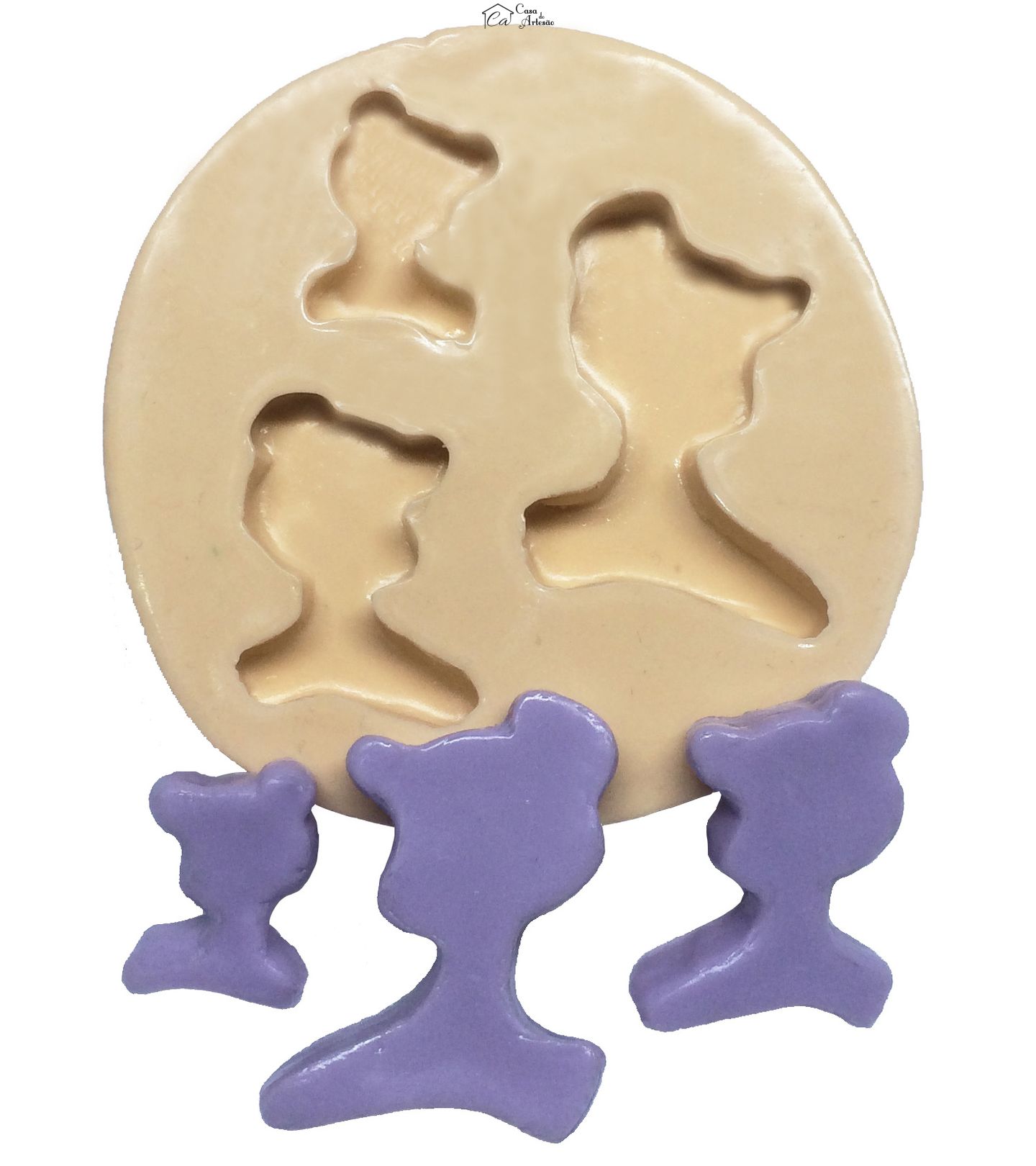 Molde de silicone - Princesa - Sombra - P260