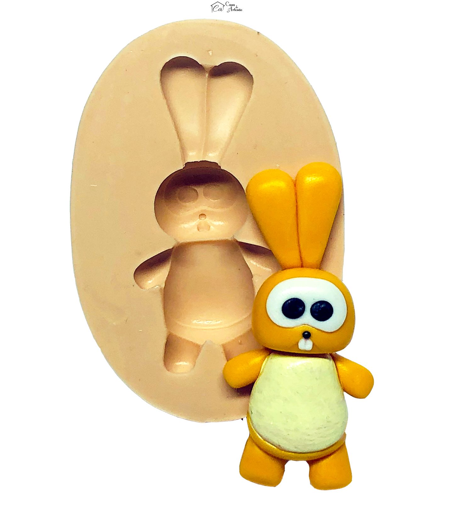 Molde de silicone - Baby Tv - Coelho - Grande - P696