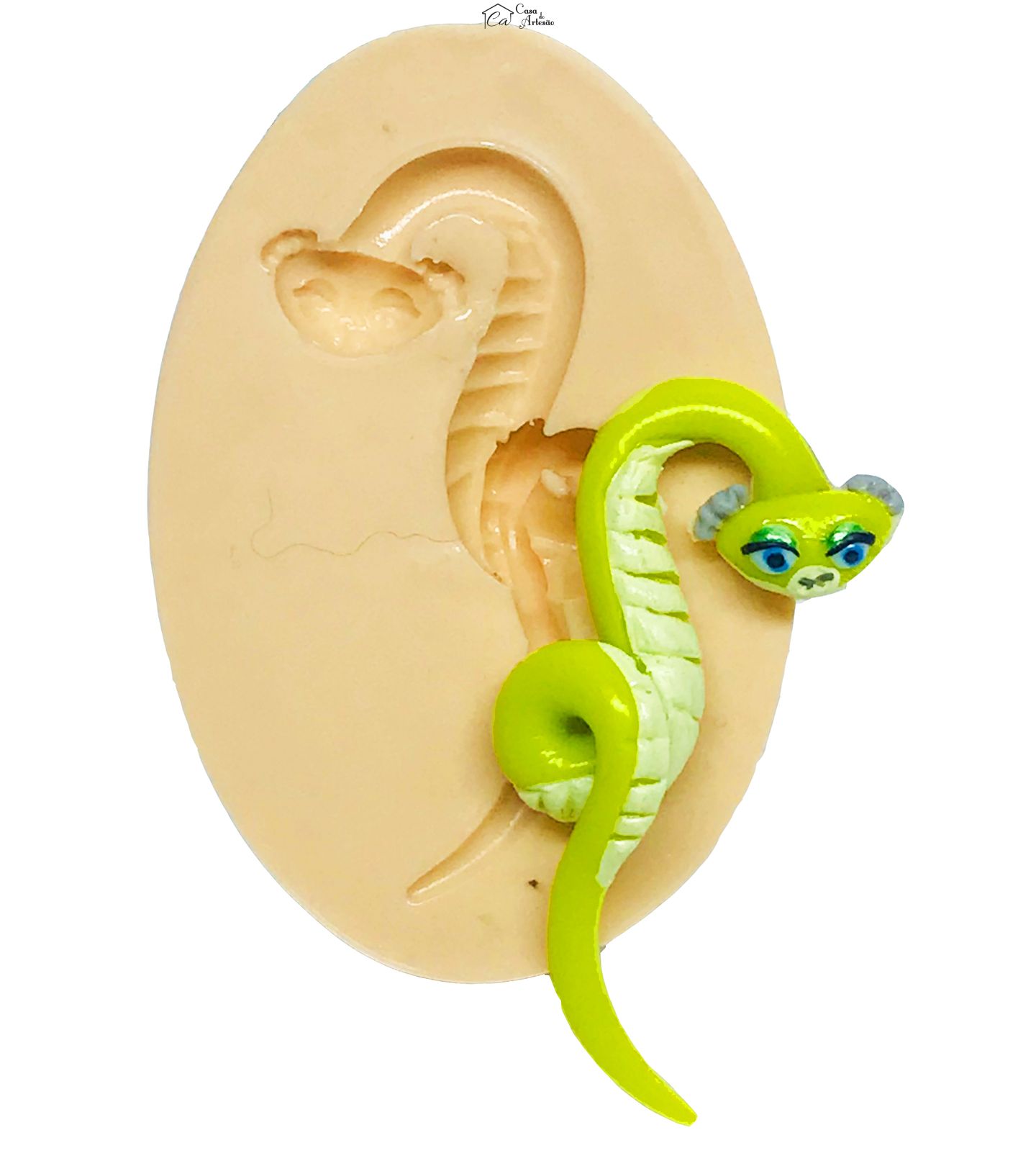 Molde de silicone - Kung Fu Panda - Vibora- Pequena - P608