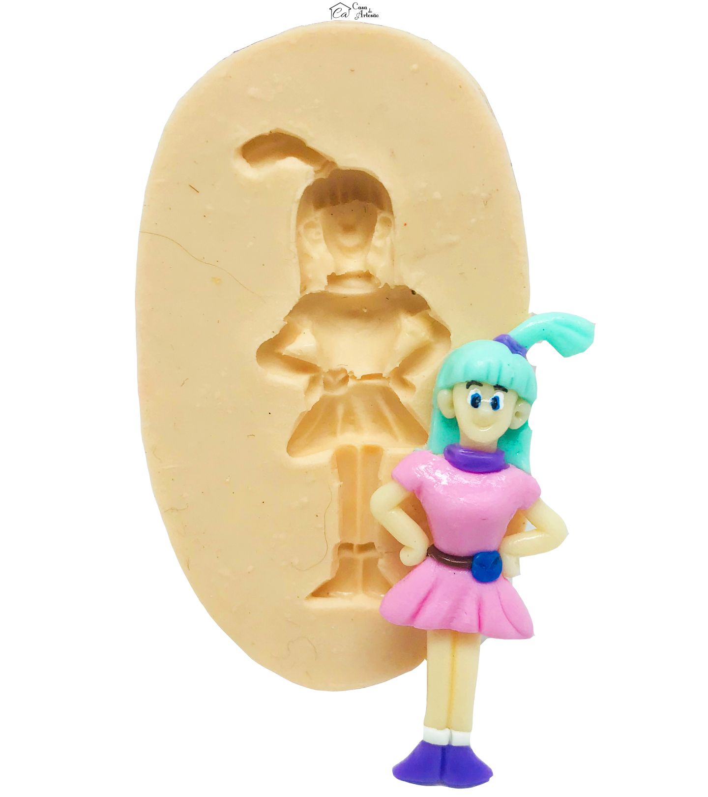 Molde de silicone - Dragon Ball - Bulma - Pequena - P490