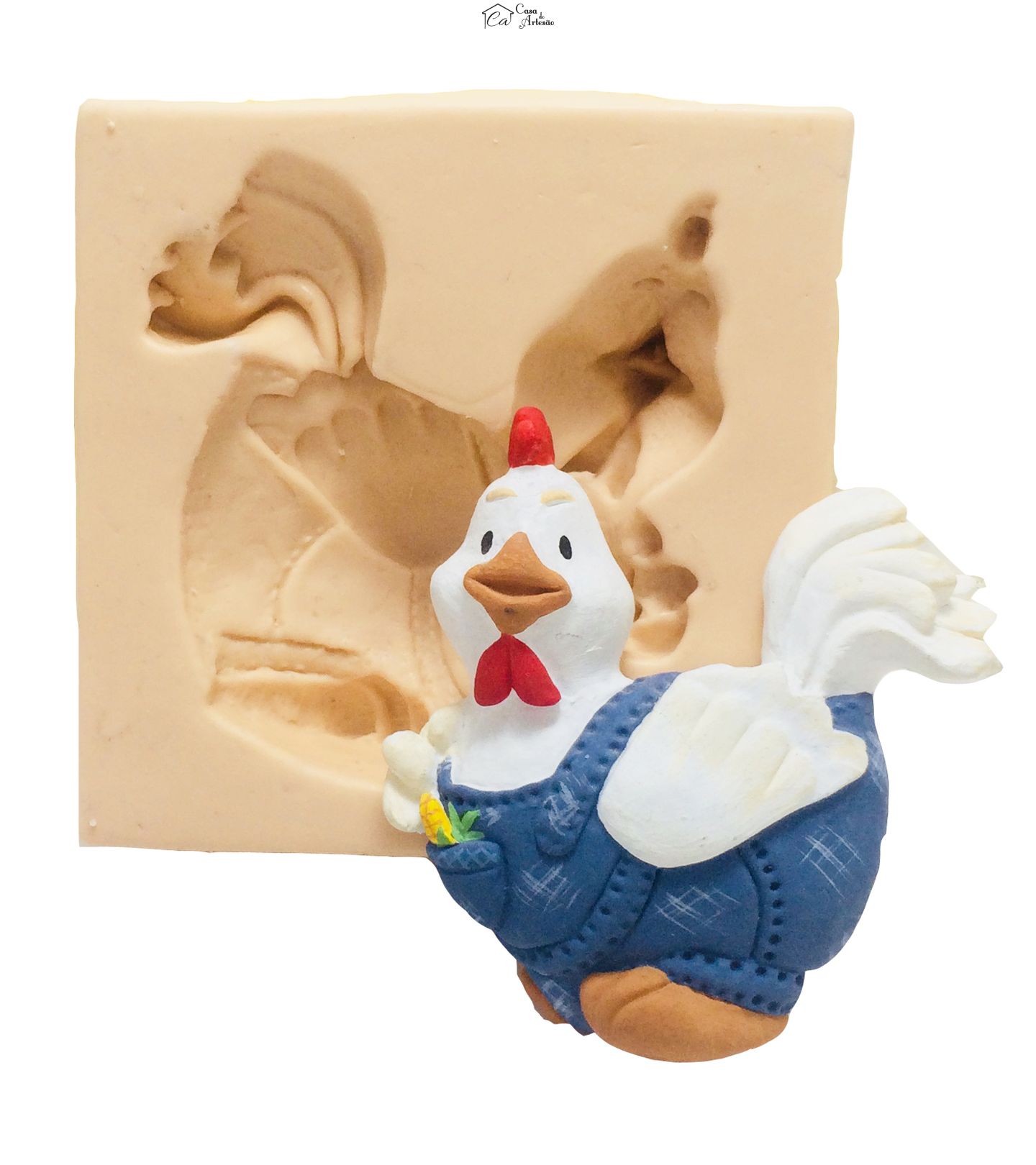 Molde de silicone - Galo - P47